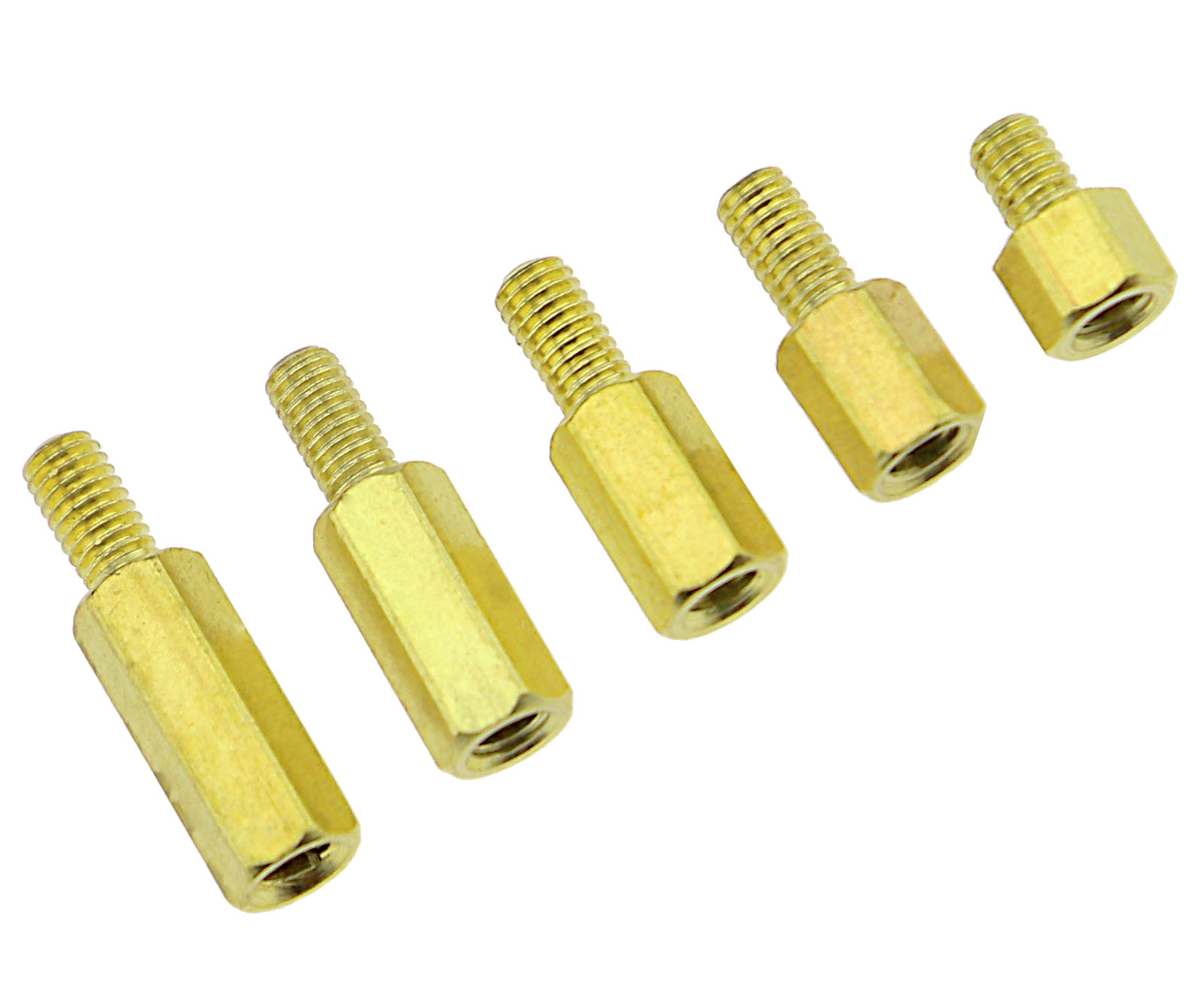 300X M3 Brass Gold Standoff Circuit Nut Spacer Hex 3mm Nut Screw