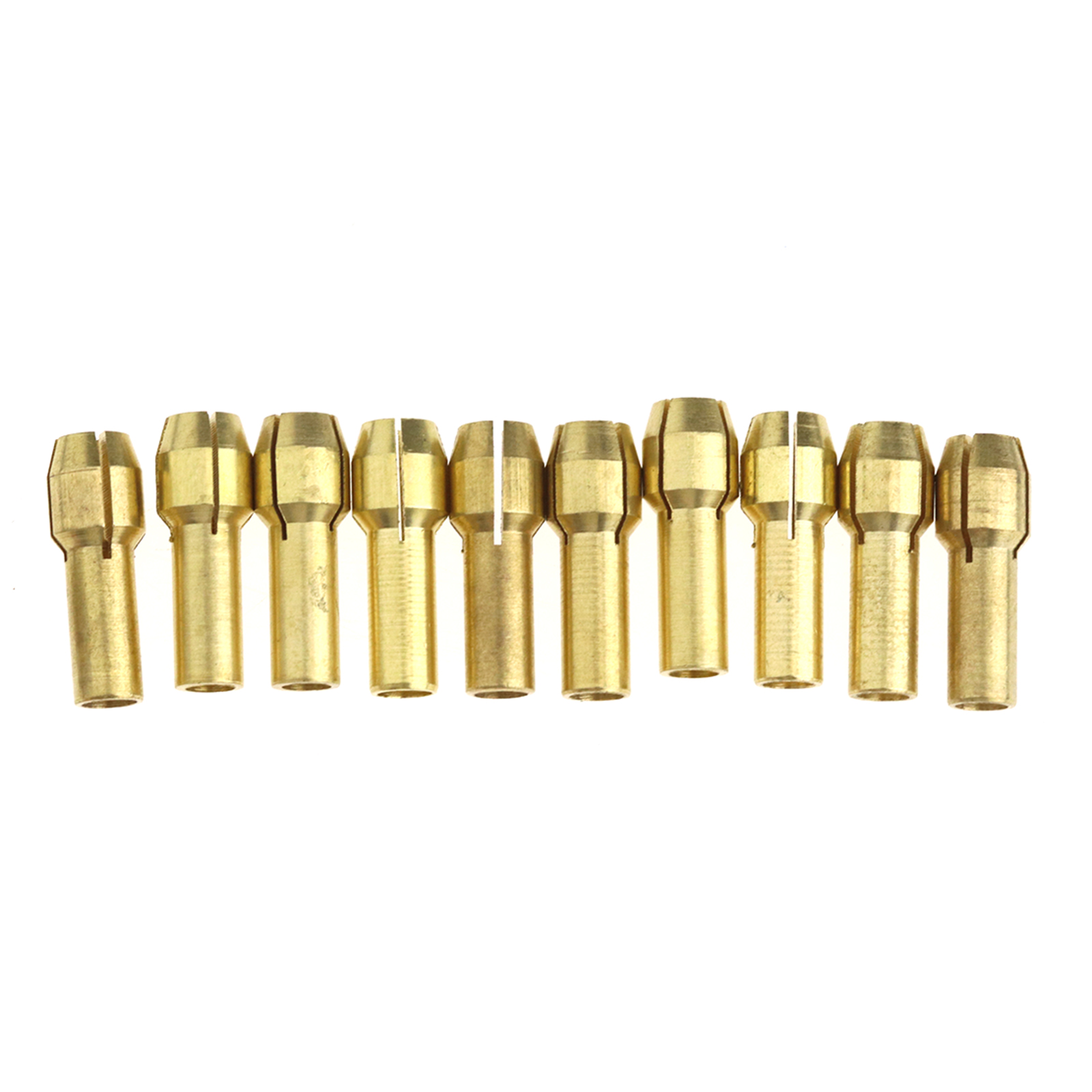 10Pcs 0.5mm-3.2mm Brass Drill Chuck Collet Bits 4.3mm Shank For Rotary ...