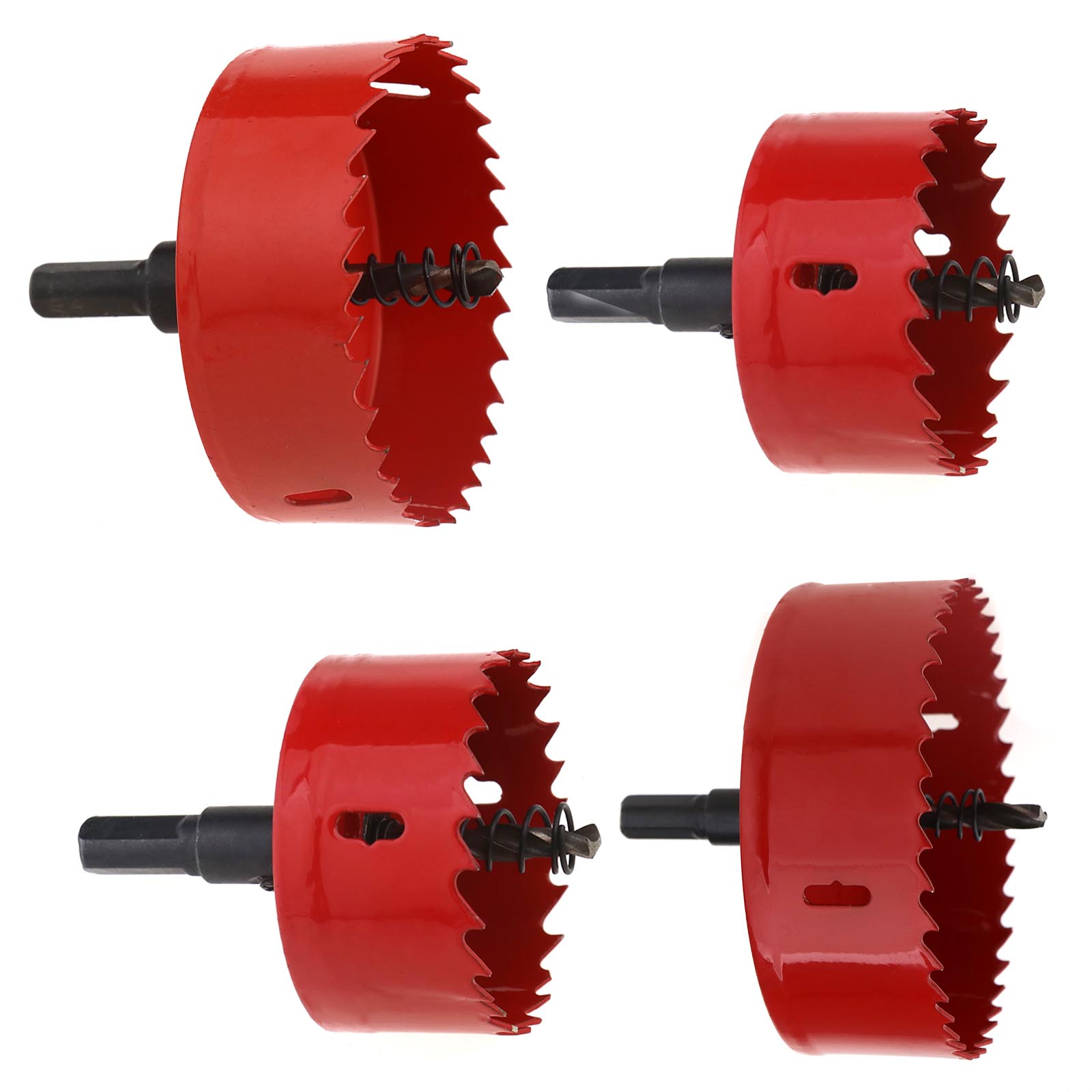 60/65/80/100mm Red Metal Drill Bit Hole Saw Holesaw Cut For Aluminum