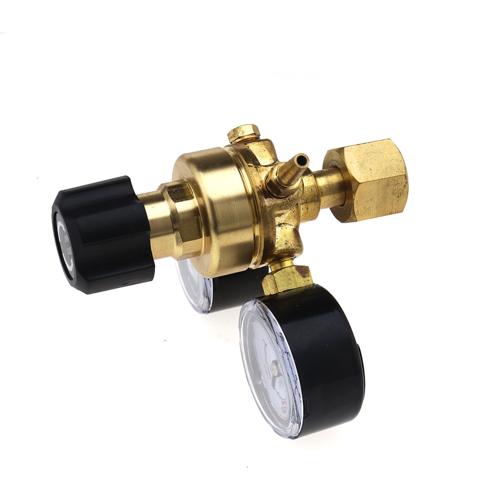 Argon CO2 Regulators Double Gauge Gas Bottle MIG TIG Welding Flow Meter