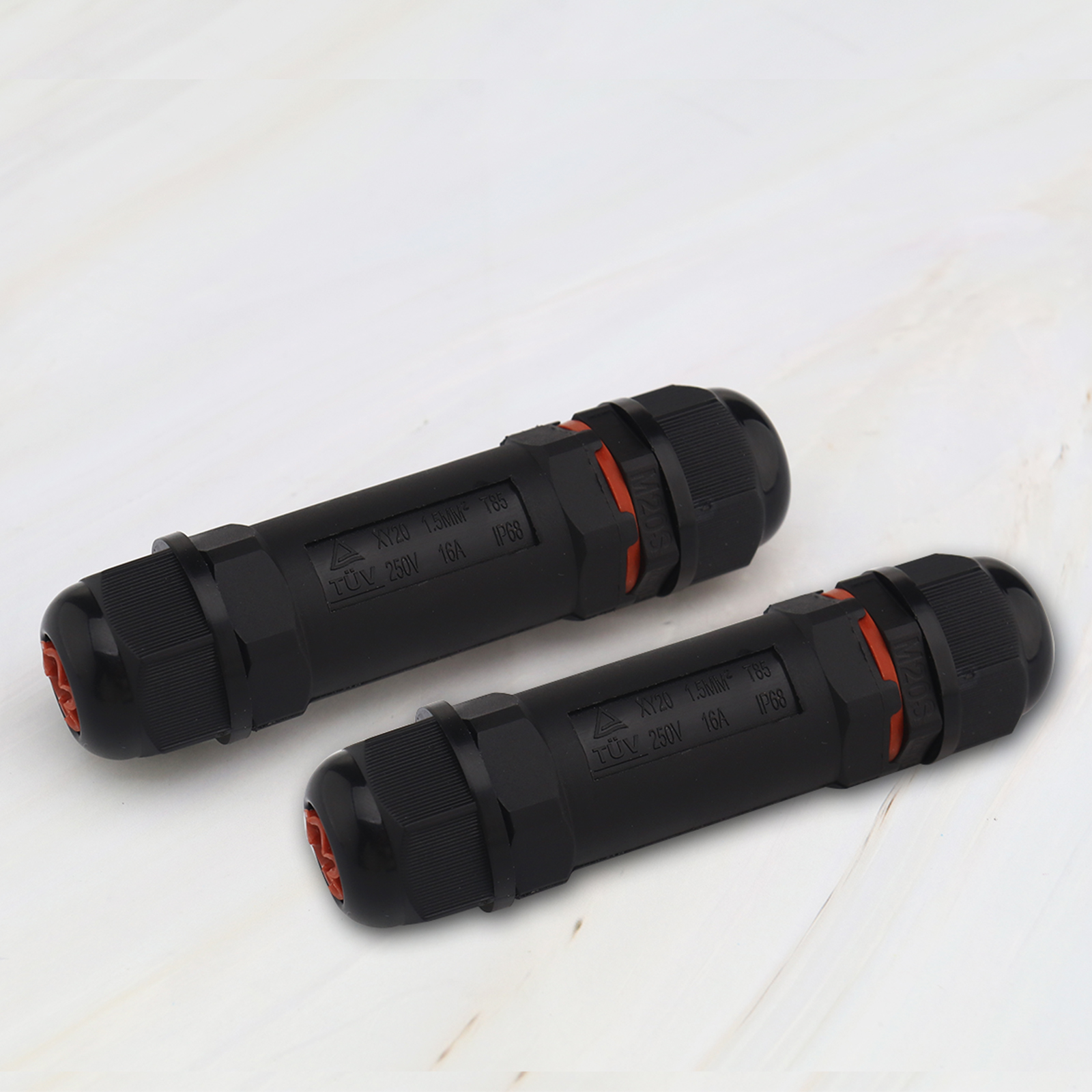 3 PIN IP68 Waterproof Junction Box Electric Cable Connector Inline Wire