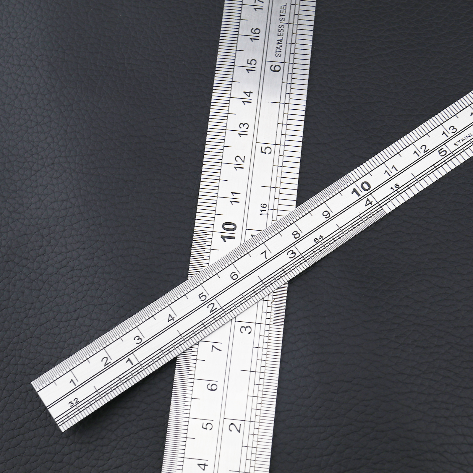 30CM 12 INCH Dawn STAINLESS STEEL METAL RULER RULE PRECISION DOUBLE