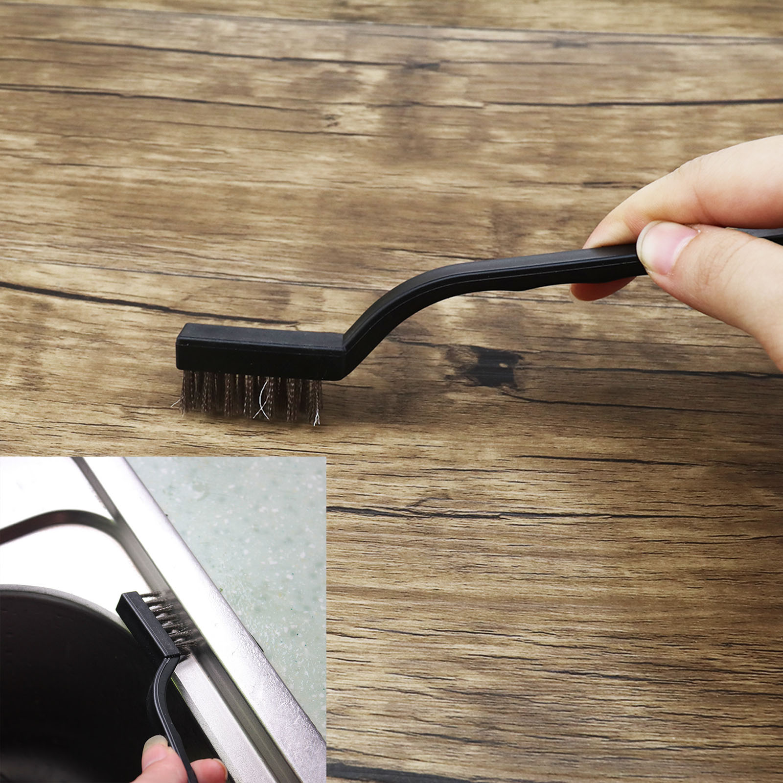 12PCS Mini Stainless Steel Wire Brush Set for Cleaning Welding Slag