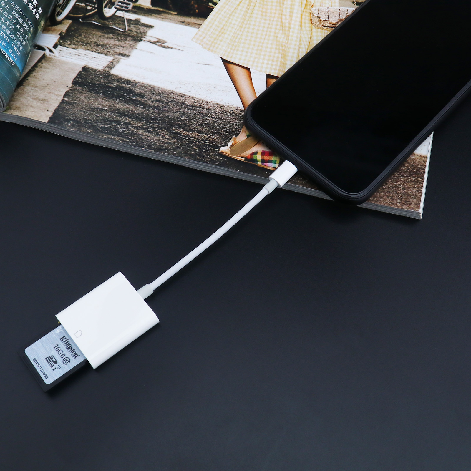 Camera Memory Card Reader to SD Card adapter For iphone x 8 7 6 6S 5S