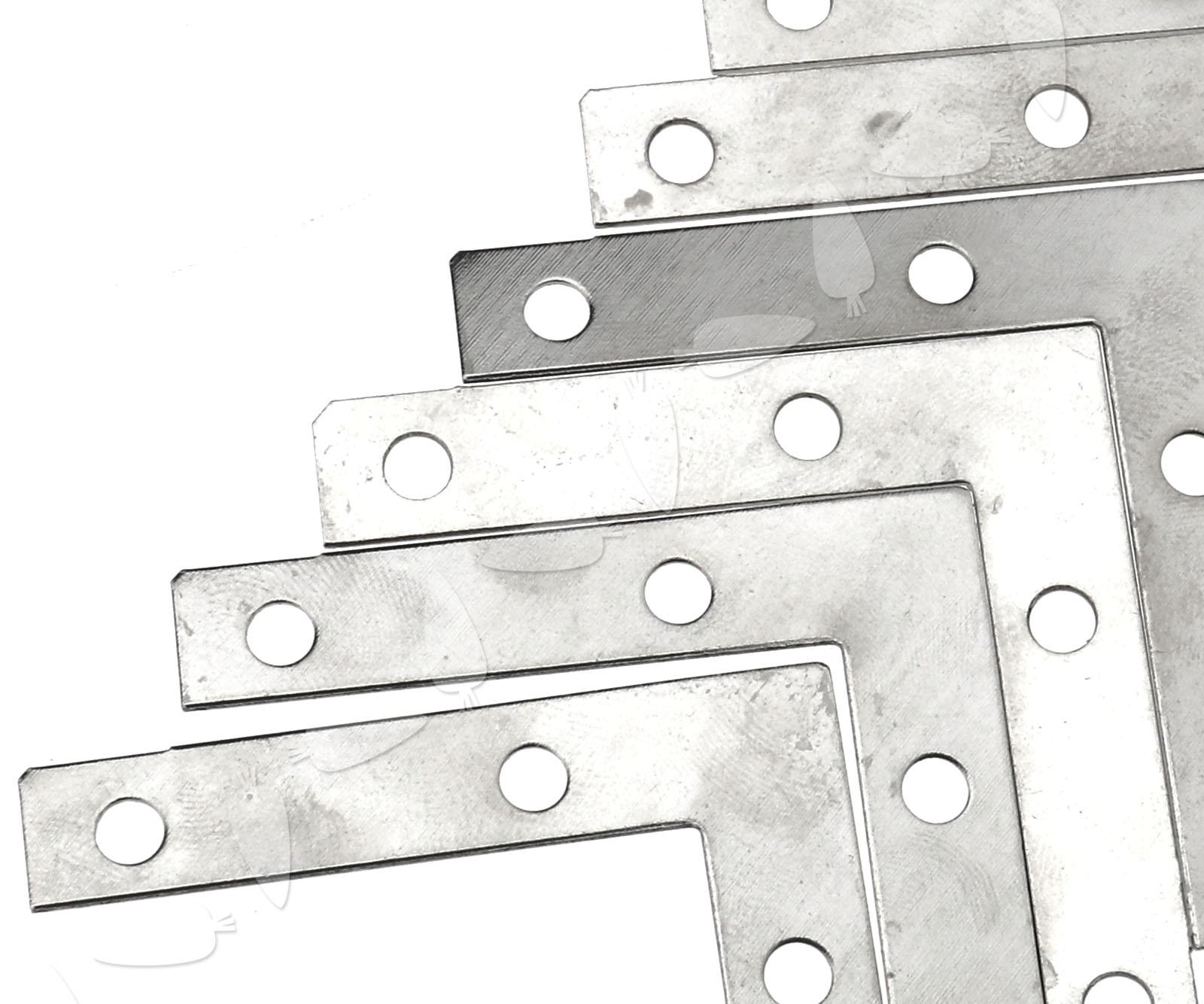 8x Flat Metal Corner Braces Joint/Joining Fixing Repair Angle Plate