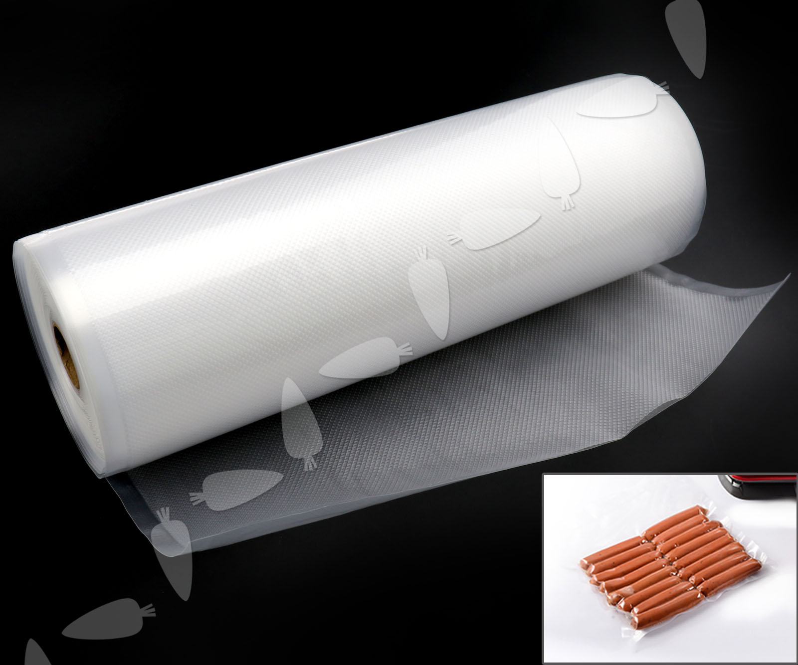 28cm x 15m 1 Roll Vacuum Sealer Food Seafood Saver Bags Reusable