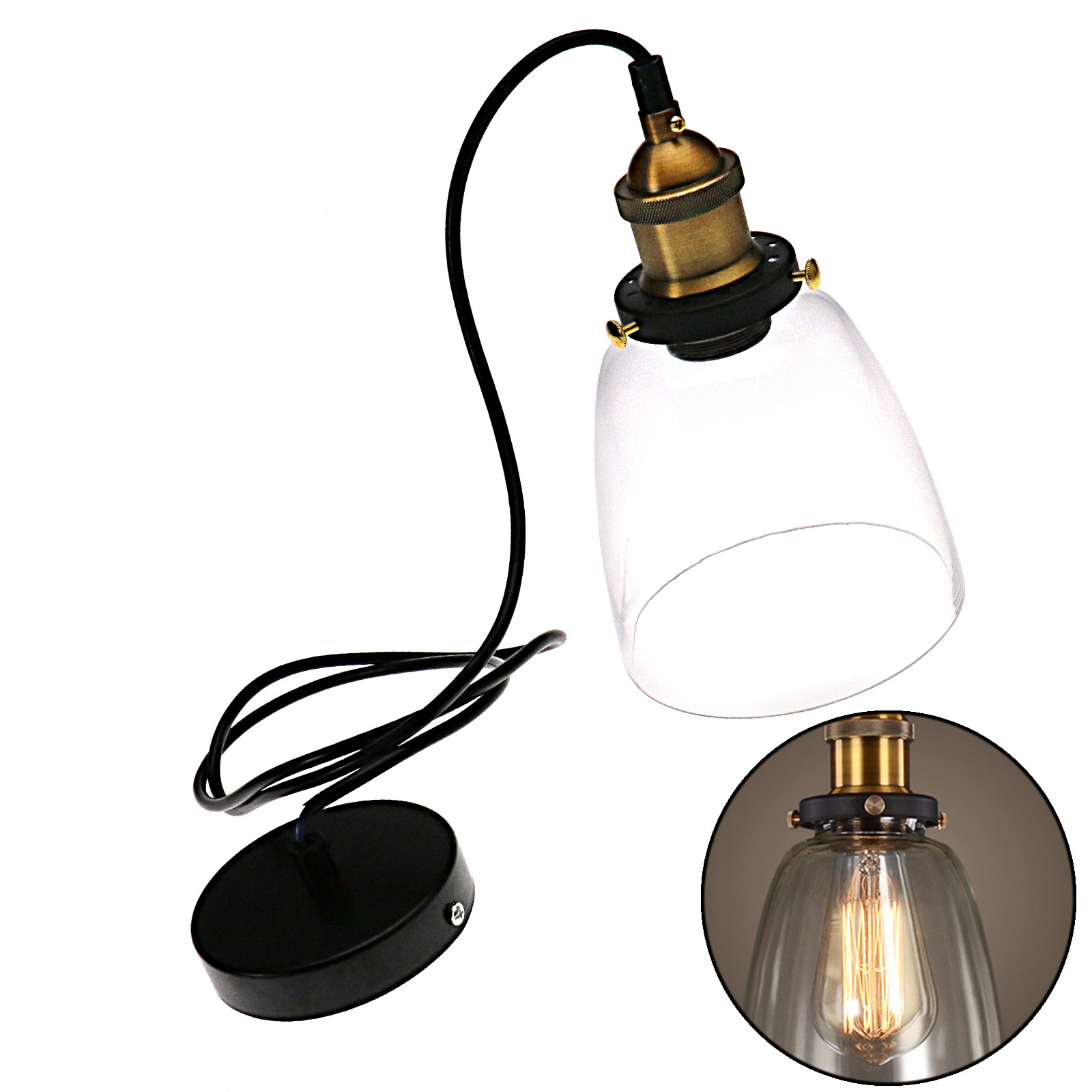 Vintage Cafe Glass Pendant Light Antique Style Ceiling Vintage Cafe Glass Pendant Light Antique Style Ceiling Hanging Lamps