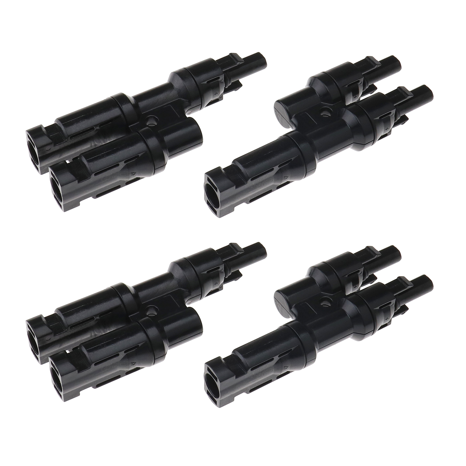 2 Pair MC4 Type Branch Connector Solar Panel Cable Adapter Splitter