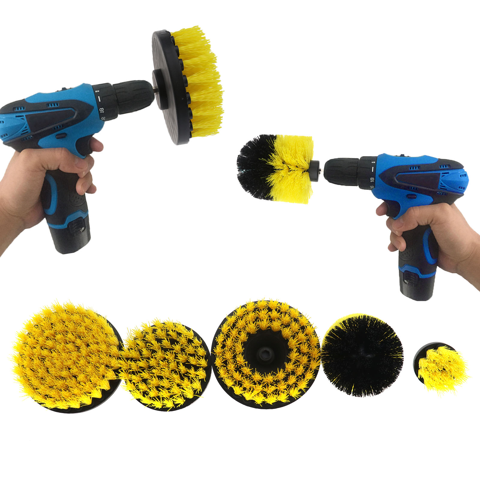 tile cleaner brush drill