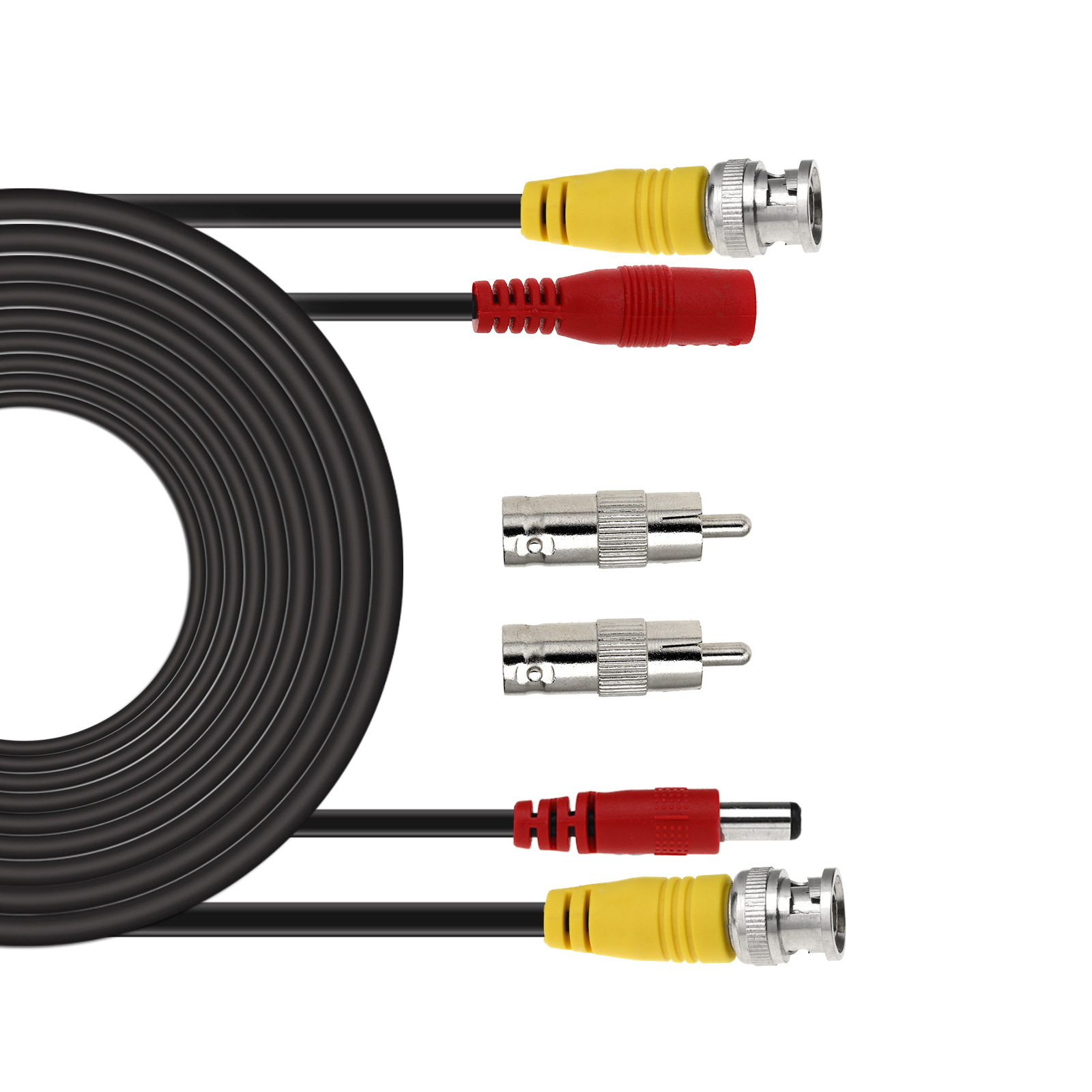 10m BNC Video to RCA Power Cable FullCopper Wire Cord for Security