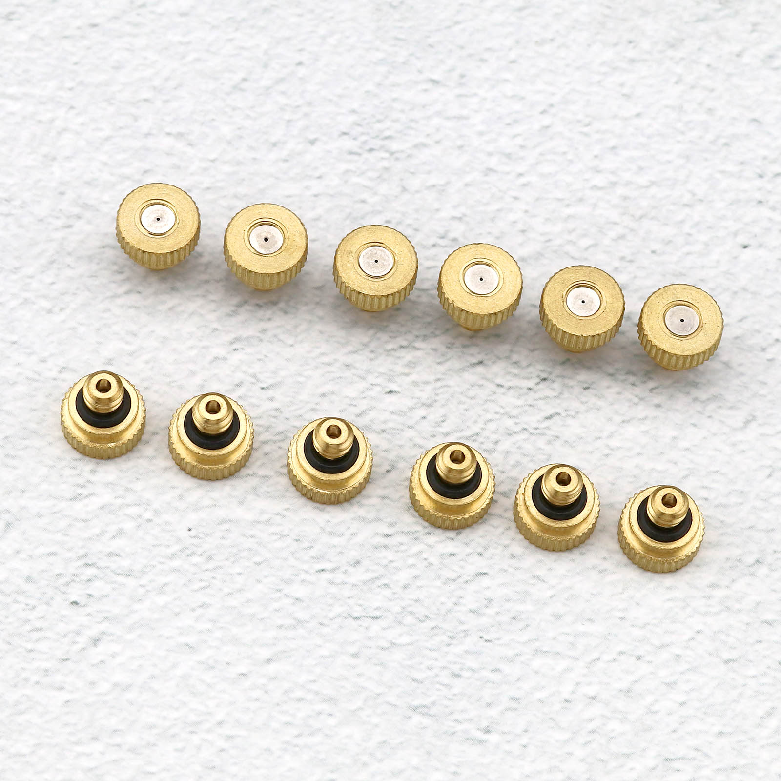 12er Zerstäuber Sprühkopf Niedrigem Druck 0,3 mm Messing Spritzdüse