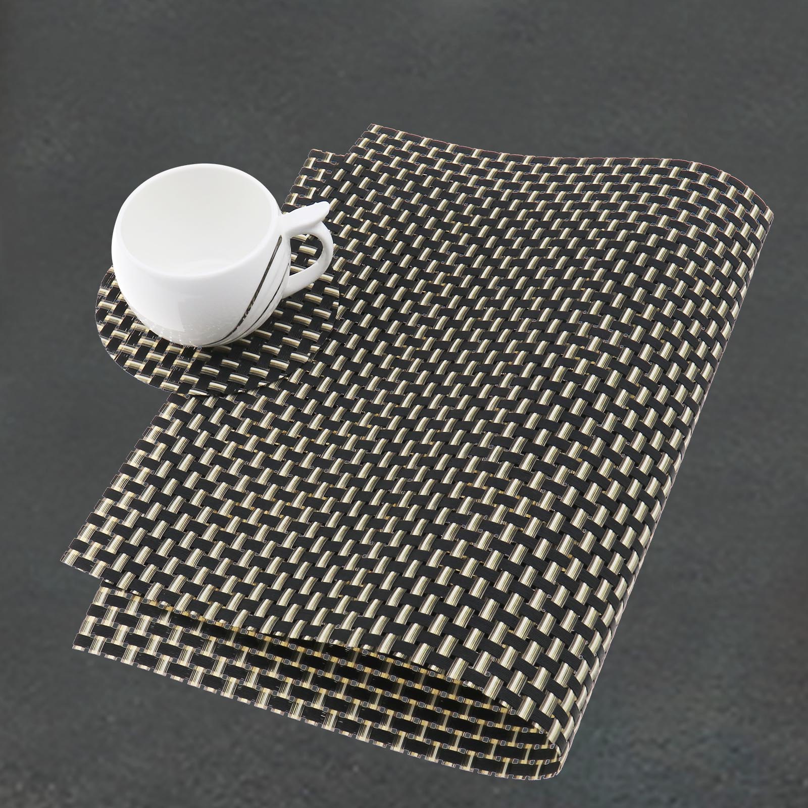 12pcs Table Mats HeatResistant Insulation Placemat for Home Kitchen