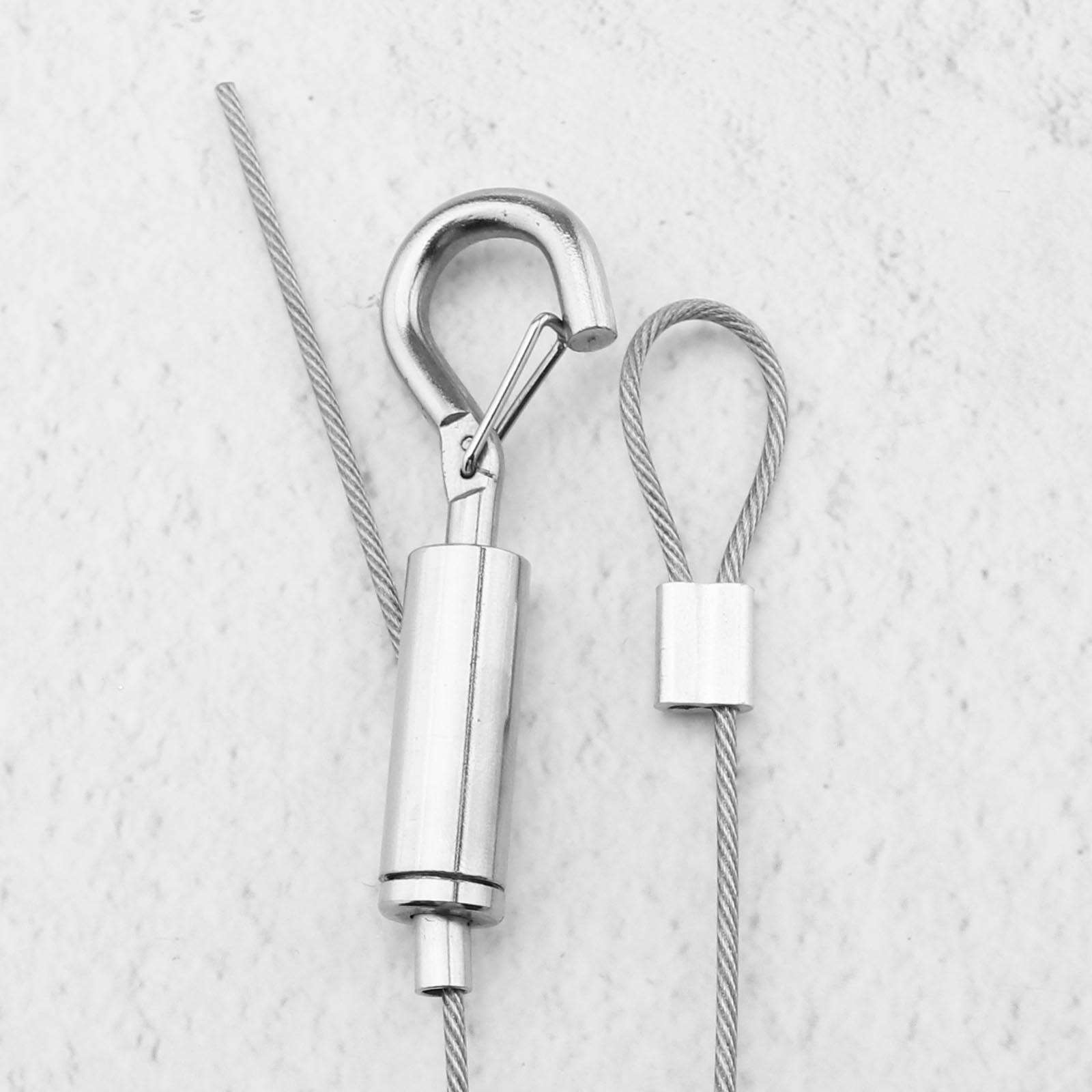 4 Pcs Adjustable Picture Hanging Wire Hardware Hold Up 1.5mm x2m with