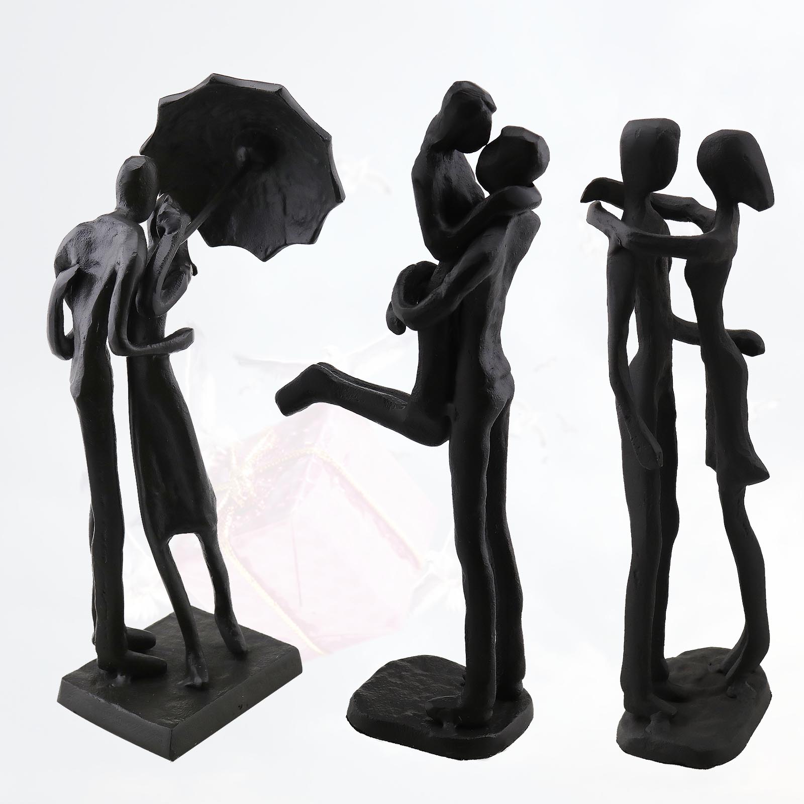 Couple Sculpture Romantic Statue Lover Figurine Wedding Room Decor