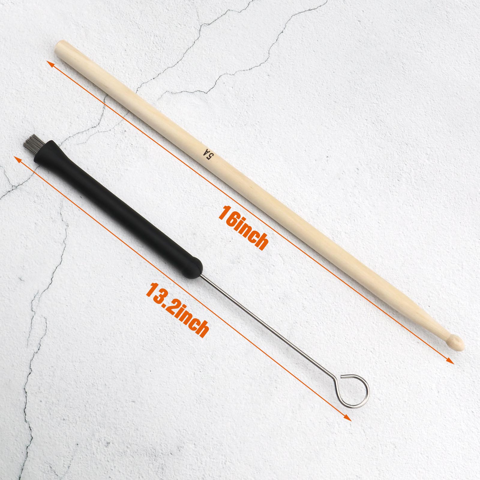 Retractable Metal Loop Ends Steel Wire Brushes Damper Pads Drum Sticks