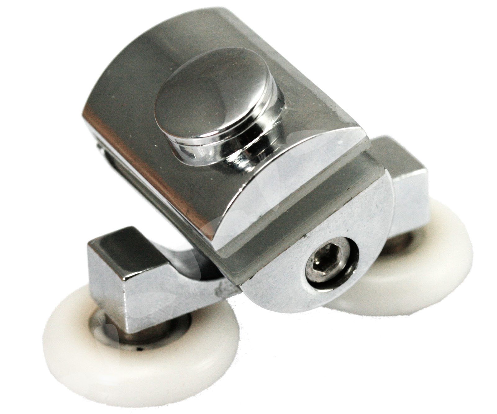 4tlg Türrollen 25//27mm Duschkabinenrollen weiß Galstürrolle Kit