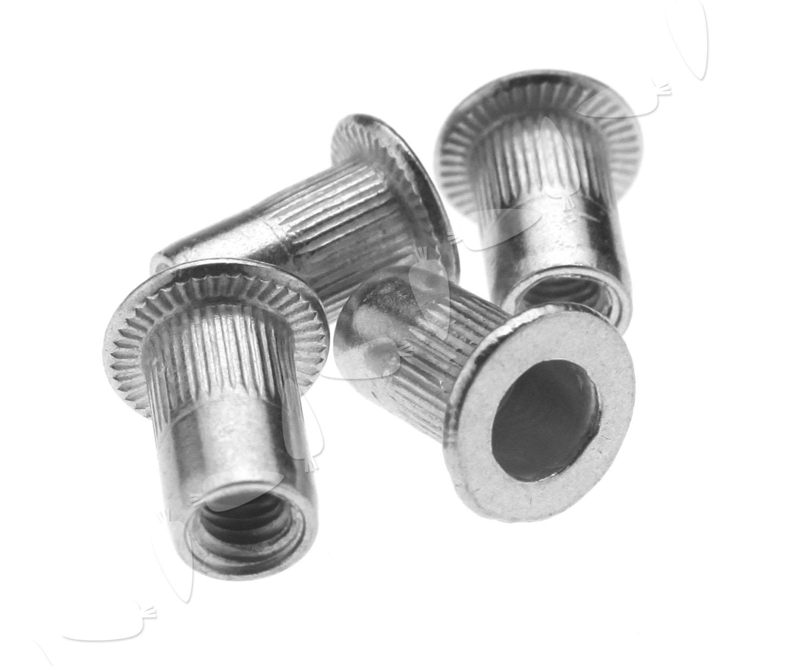 50pcs M4/M5/M6 Flange Nutserts 304 A2 Stainless Rivet Nut Rivnut