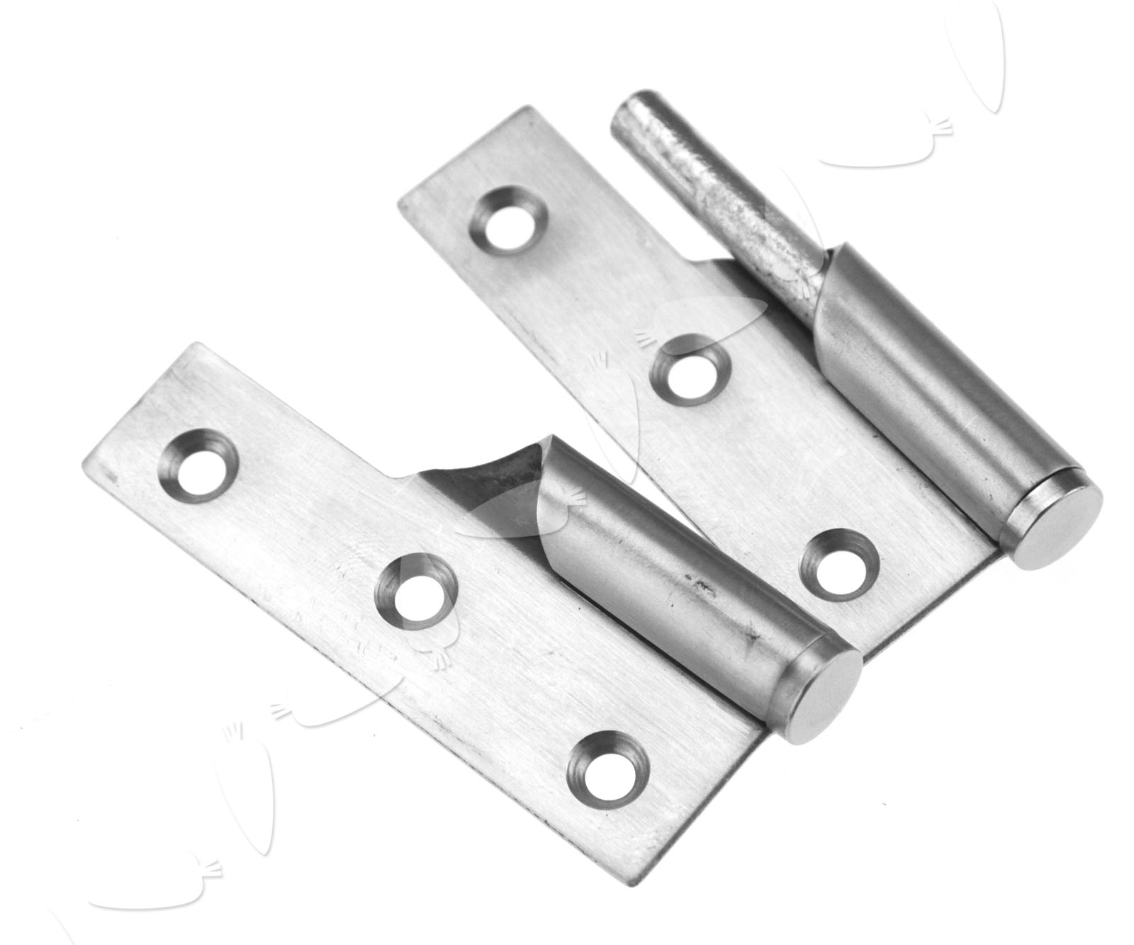 Pair of 3" Stainless Steel Rising Butt Right Handed Lift Off Door Hinge