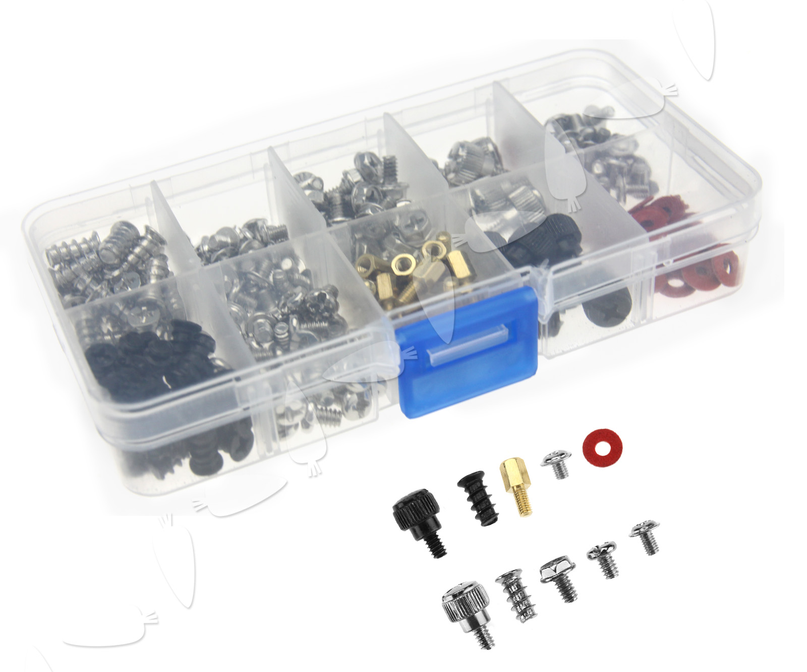 228pcs PC Screws Kit w/case for Motherboard Case Fan CDROM Hard Disk