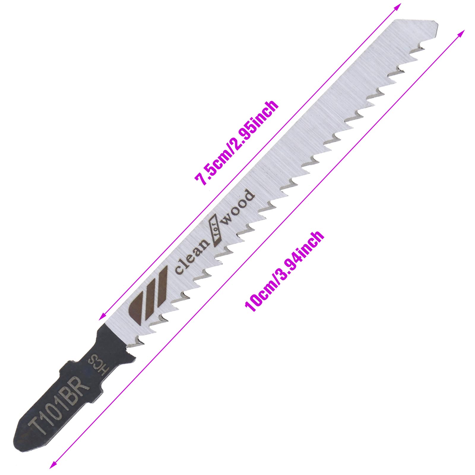 5 x T101BR 100mm Jigsaw Blades HCS For wood Laminated Board Cutting eBay