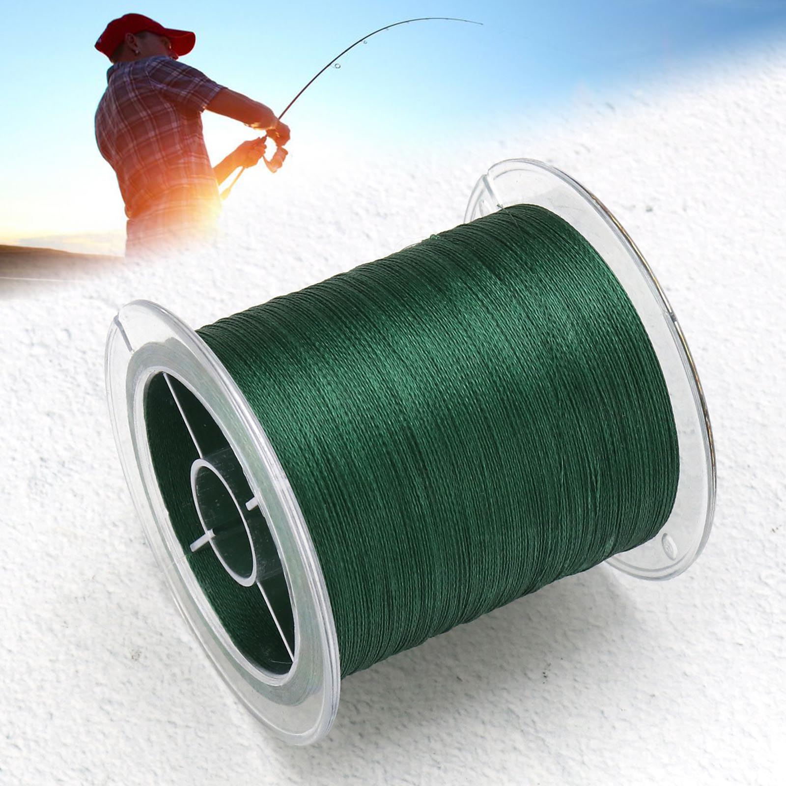 984ft Braided Fishing Line PE String for Coarse Lure Fishing Dark Green