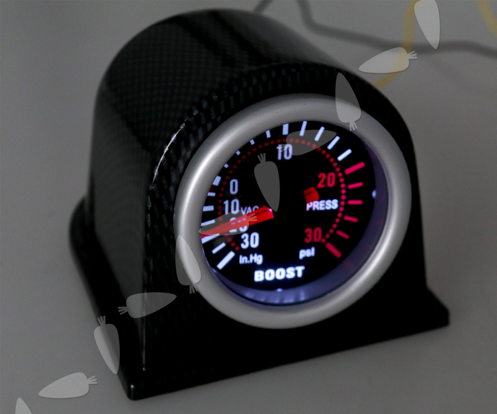52mm Turbo Boost Pressure Pointer Gauge Meter Smoked Dials 30Psi Pob LED Kits eBay