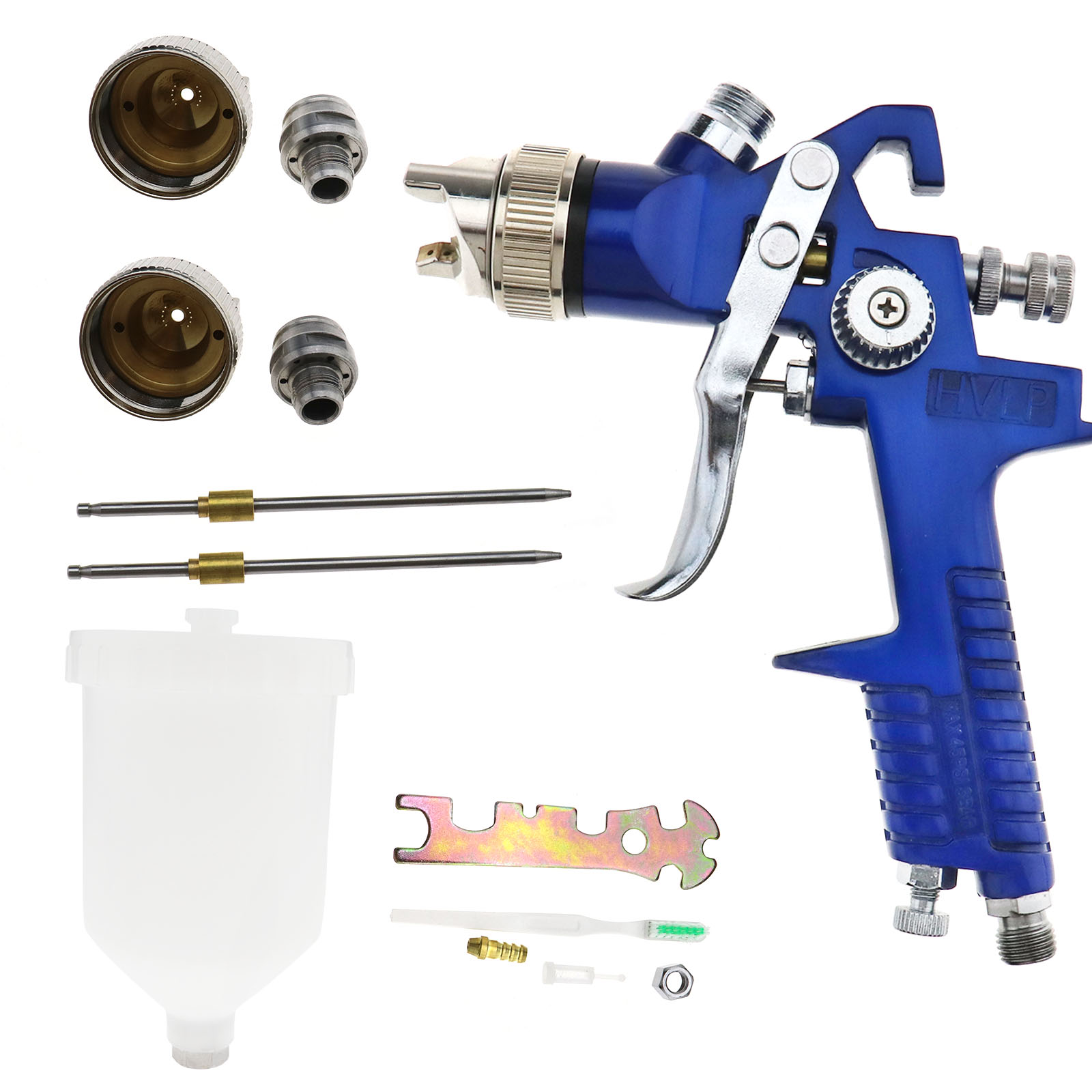 1.4 1.7 2.0MM HVLP Gravity Feed SPRAY GUN Air Regulator Auto Paint