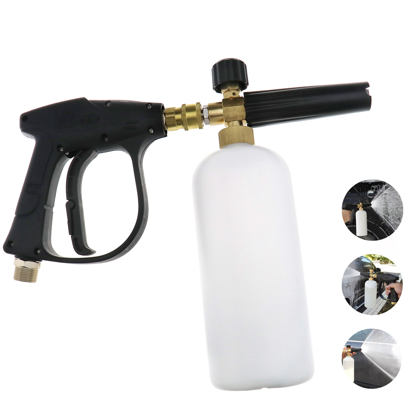 W2 Professional Car Wash Foam Gun Sprayer with 1/4" Quick Connect Adapter 1L 786862895366 eBay
