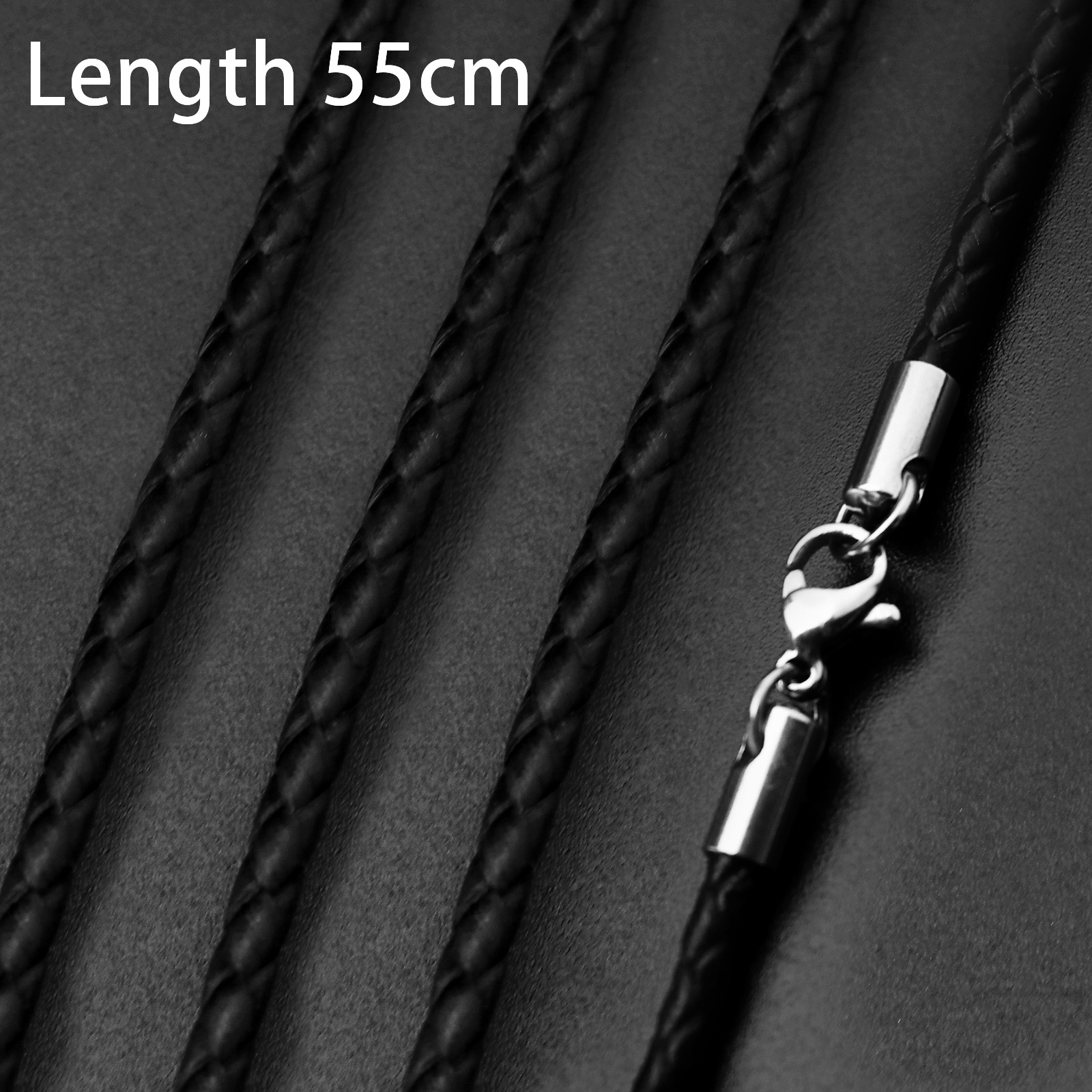 S Free Shipping Necklace Cord for Pendant BLACK choose clasp /& length G