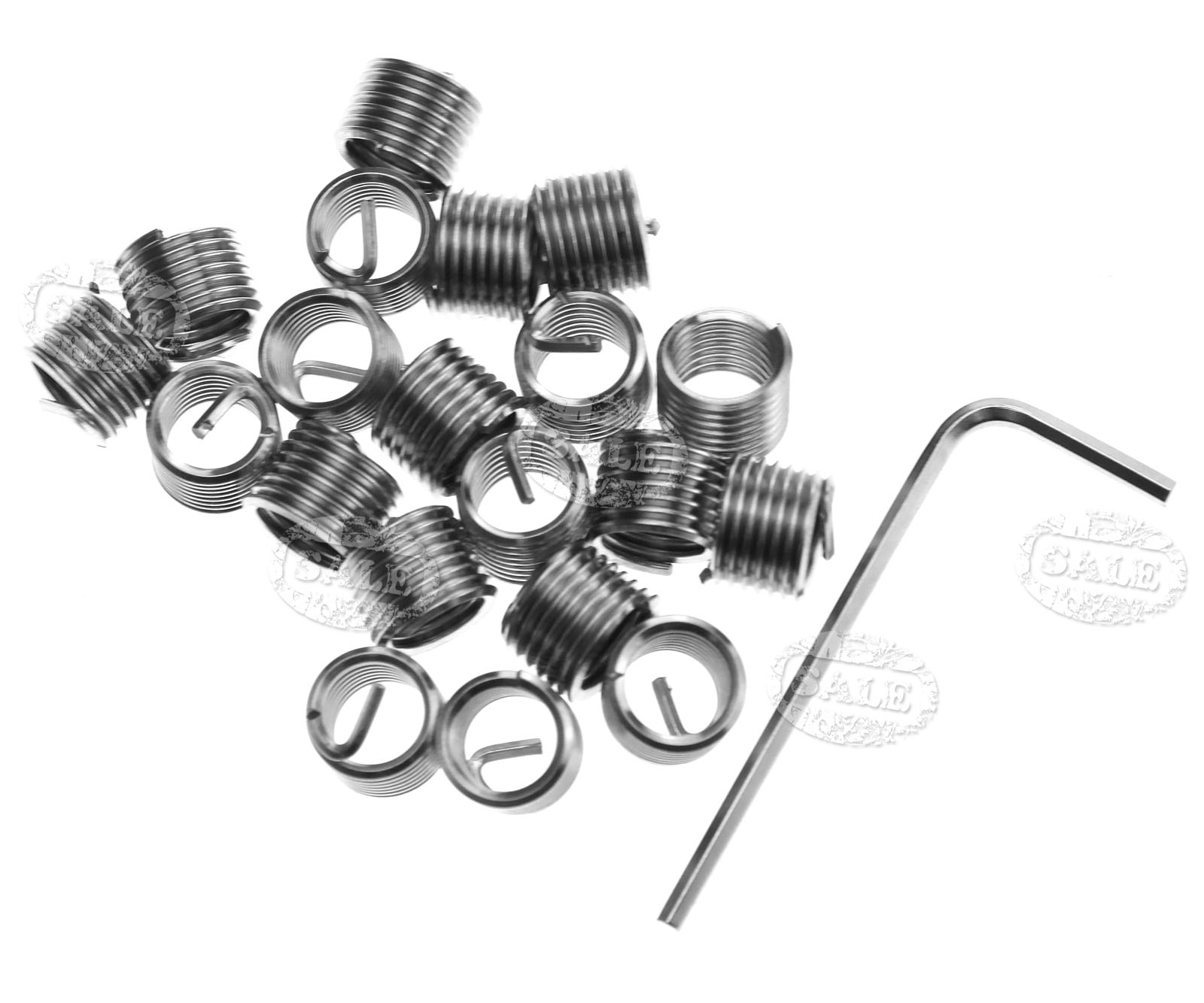 25pcs Helicoil Restoring Thread Repair Wire Insert Kit w/ Case M8 X 1.