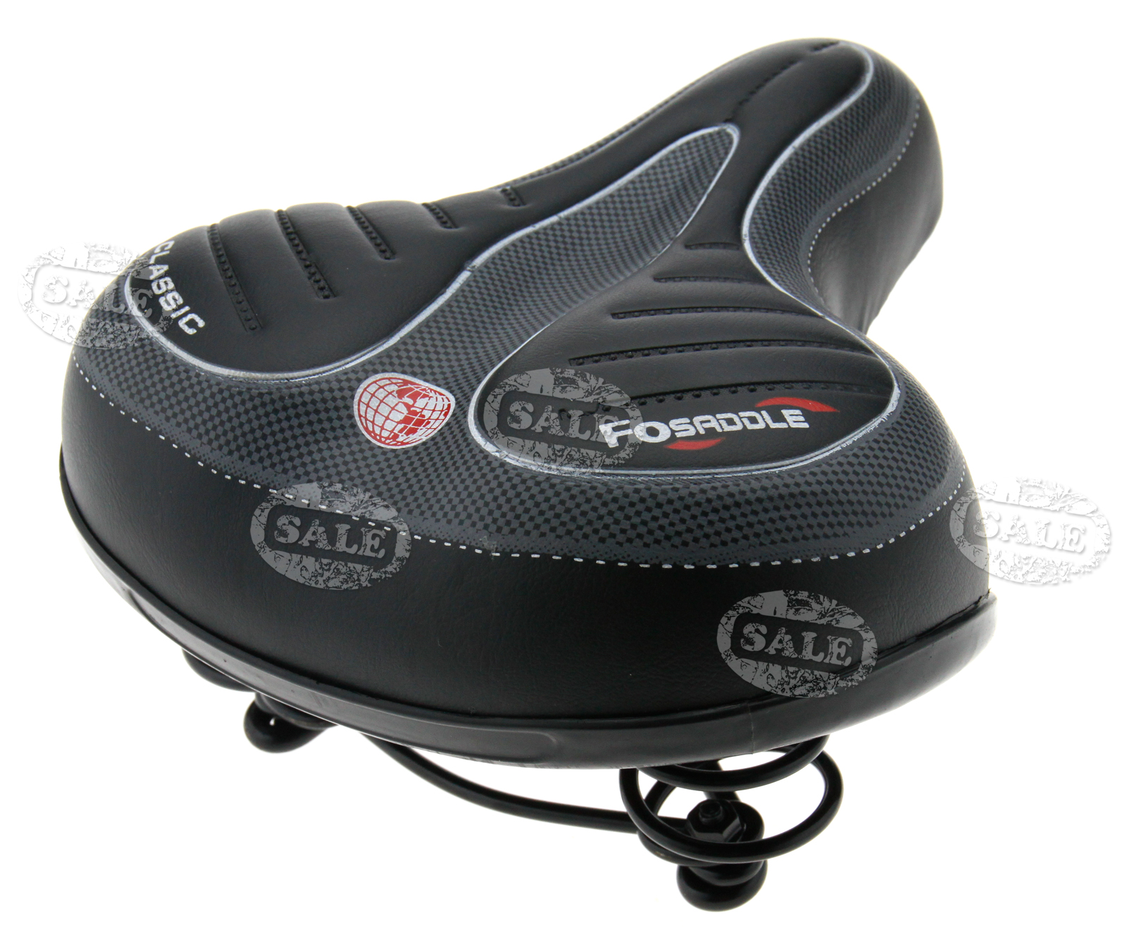 New Comfortable Bicycle Saddle Seat Sprung Black Wide for Shimano BMW