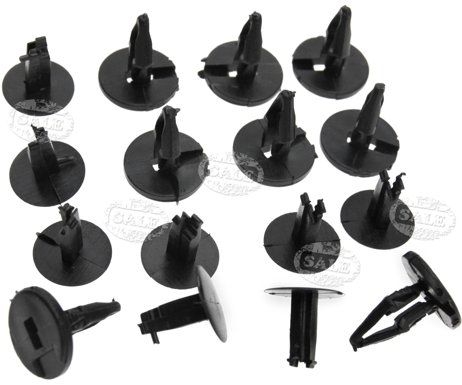 10X BLACK FRONT Bumper Wheel Arch Liner Splash Guard Arch Trim Clips