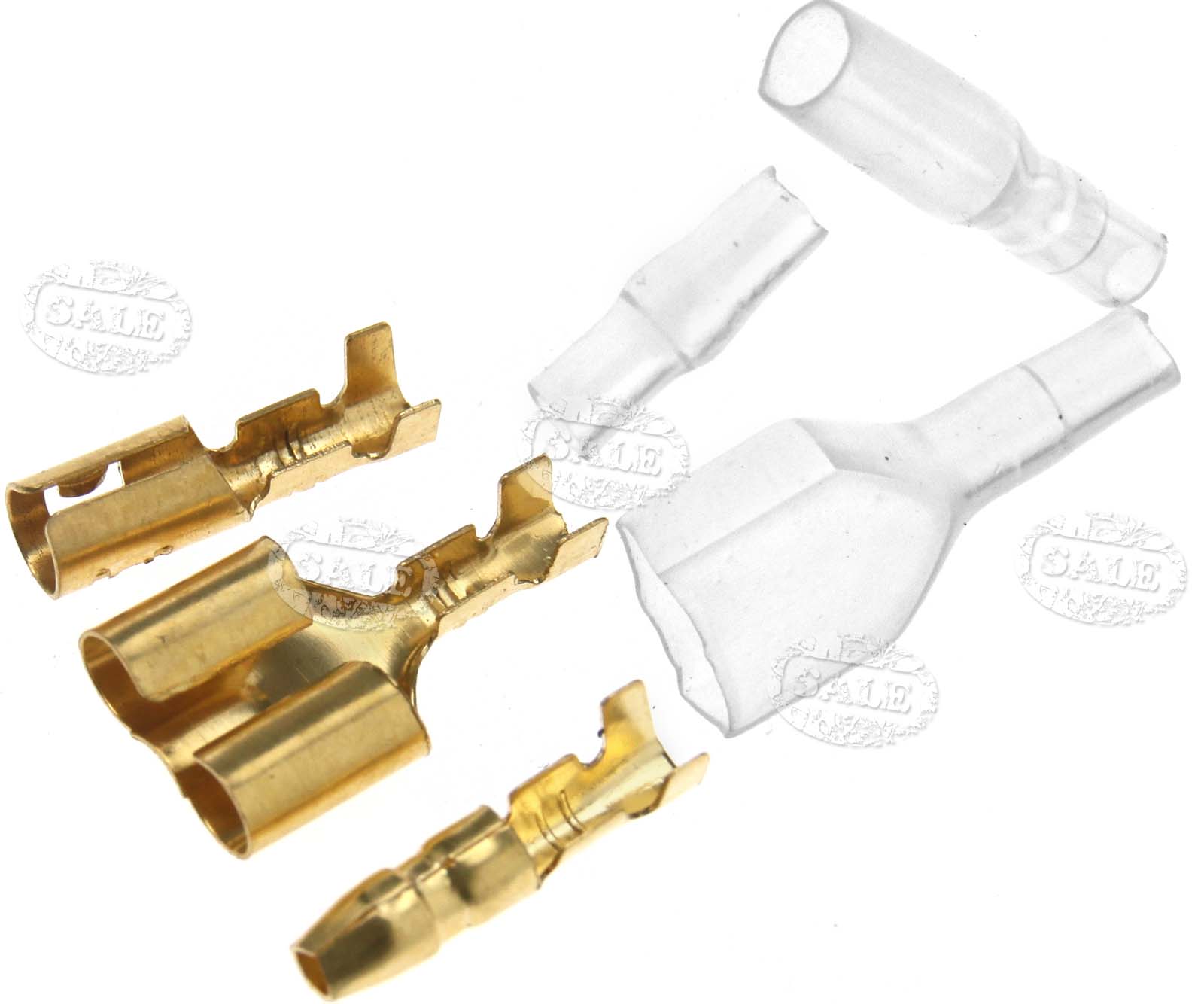 40 Sets Motorcycle Truck Bullet Connectors 3.9mm Terminals Male/Female