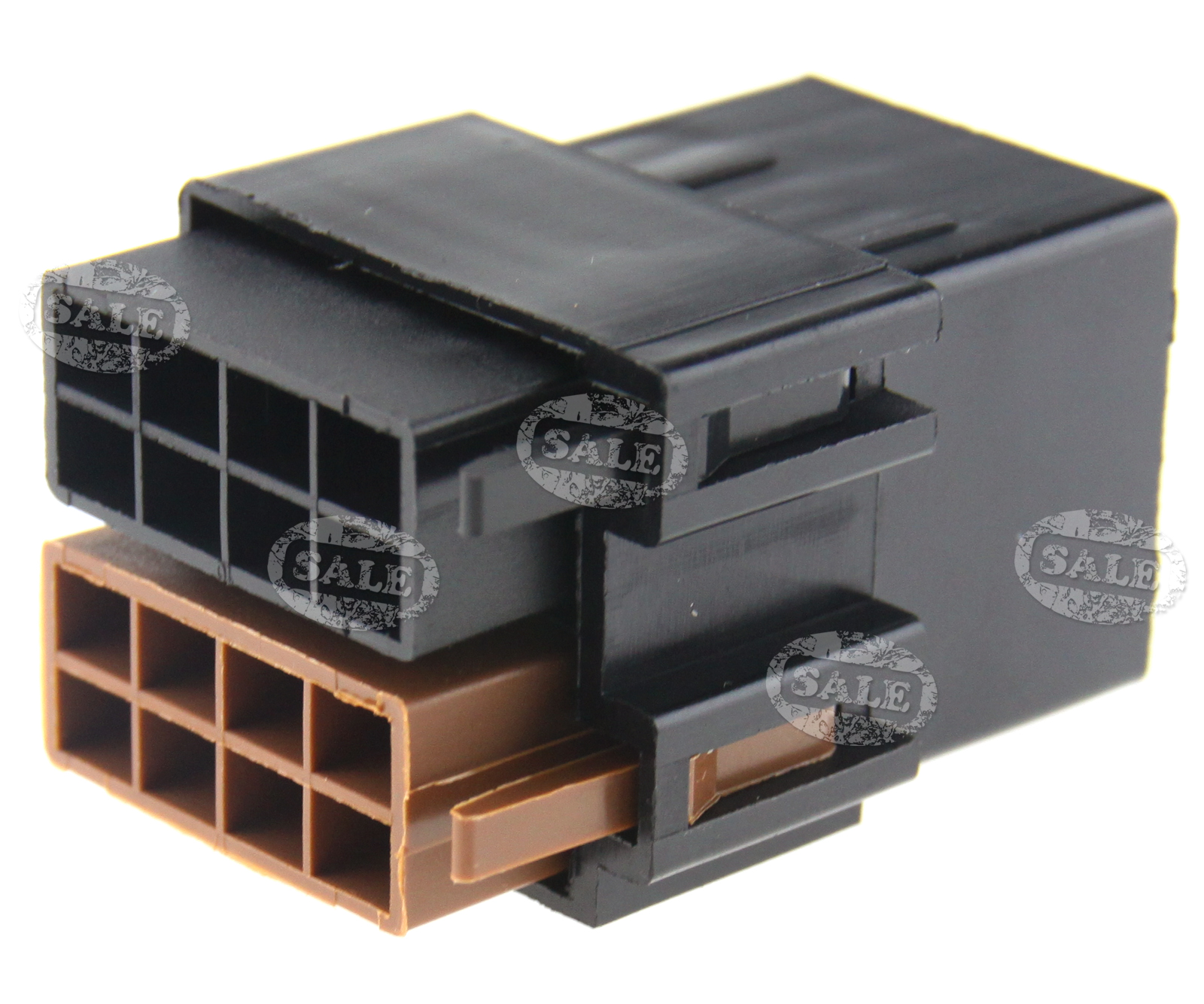 2pcs 8 Pin Female ISO Car Radio Wiring Brass Terminal Block Socket Connector