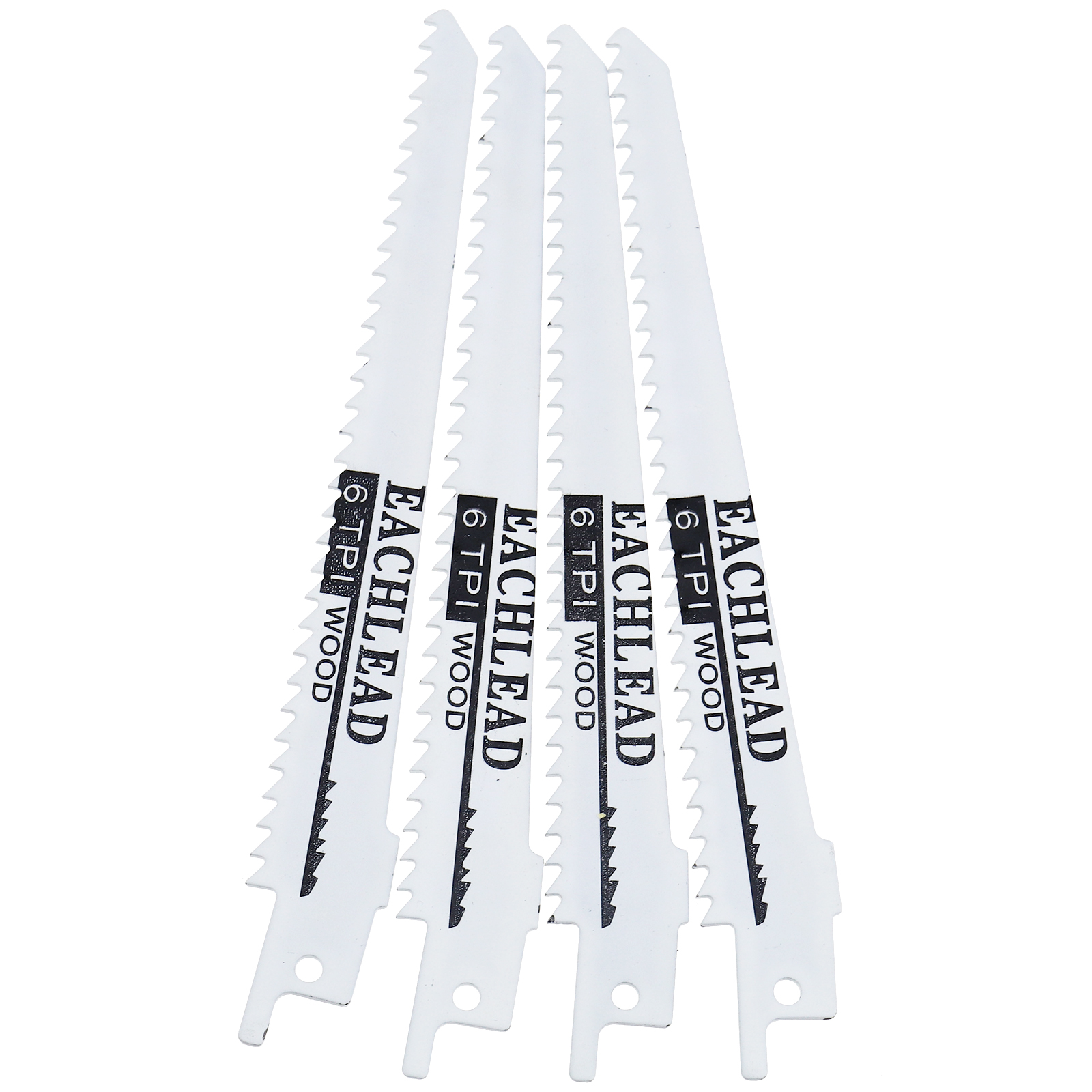 10Pcs 6"/8" Reciprocating Saw Blades Kit Wood Metal Materials Cutting