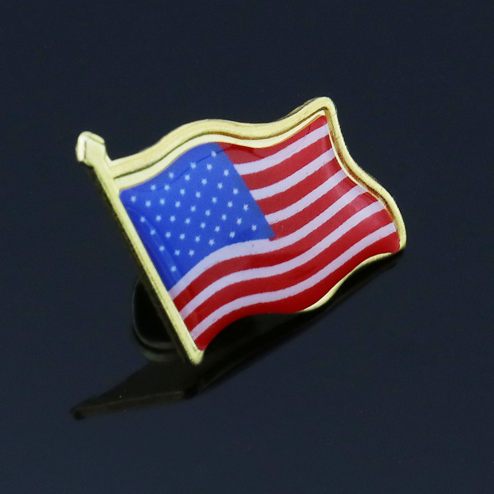 Lot of 50 AMERICAN FLAG LAPEL PINS United States USA Hat Tie Tack Badge Pin 786862881536 eBay