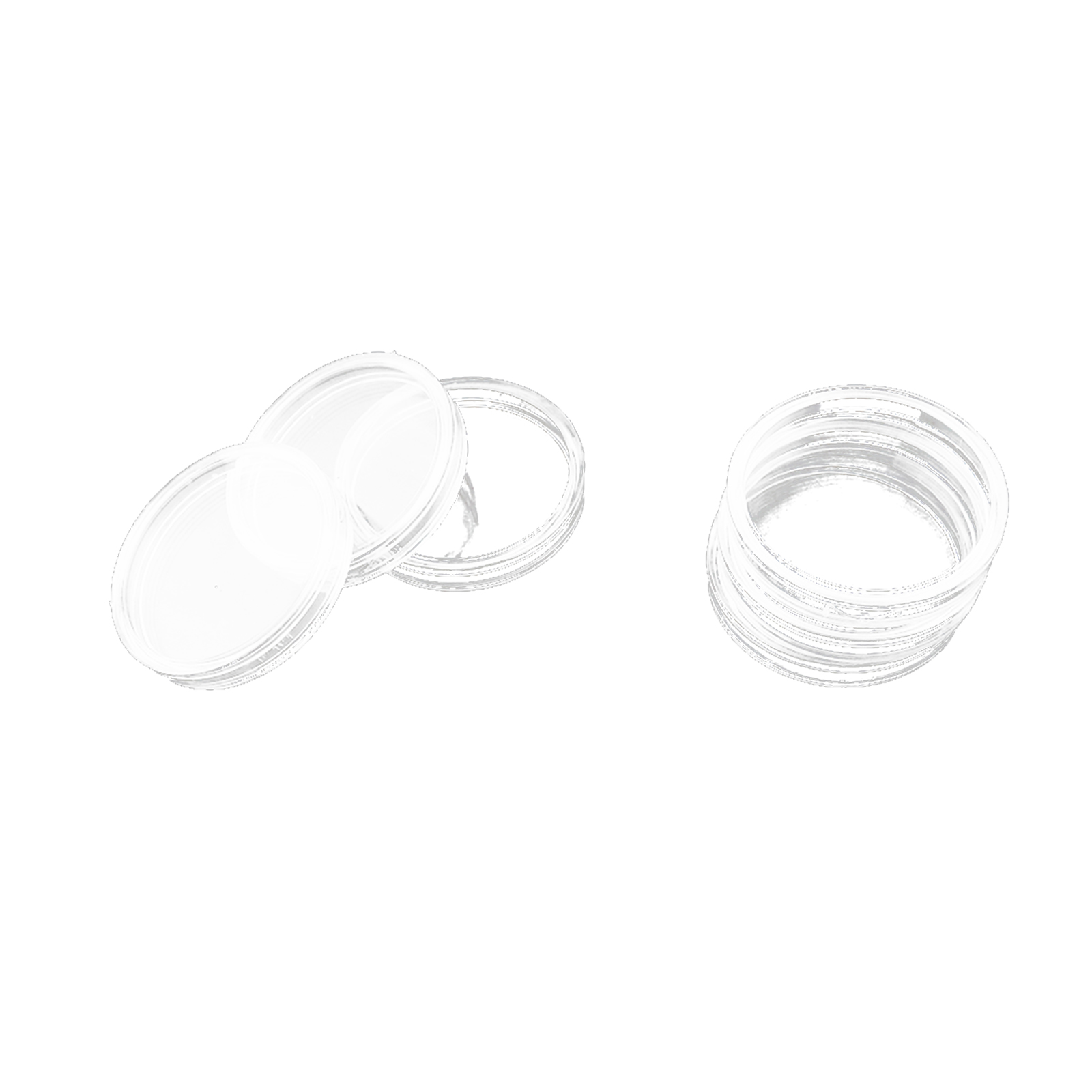 100 tlg Münze Kapseln Set Runder Halter 30 mm für Münzsammlung Zubehör