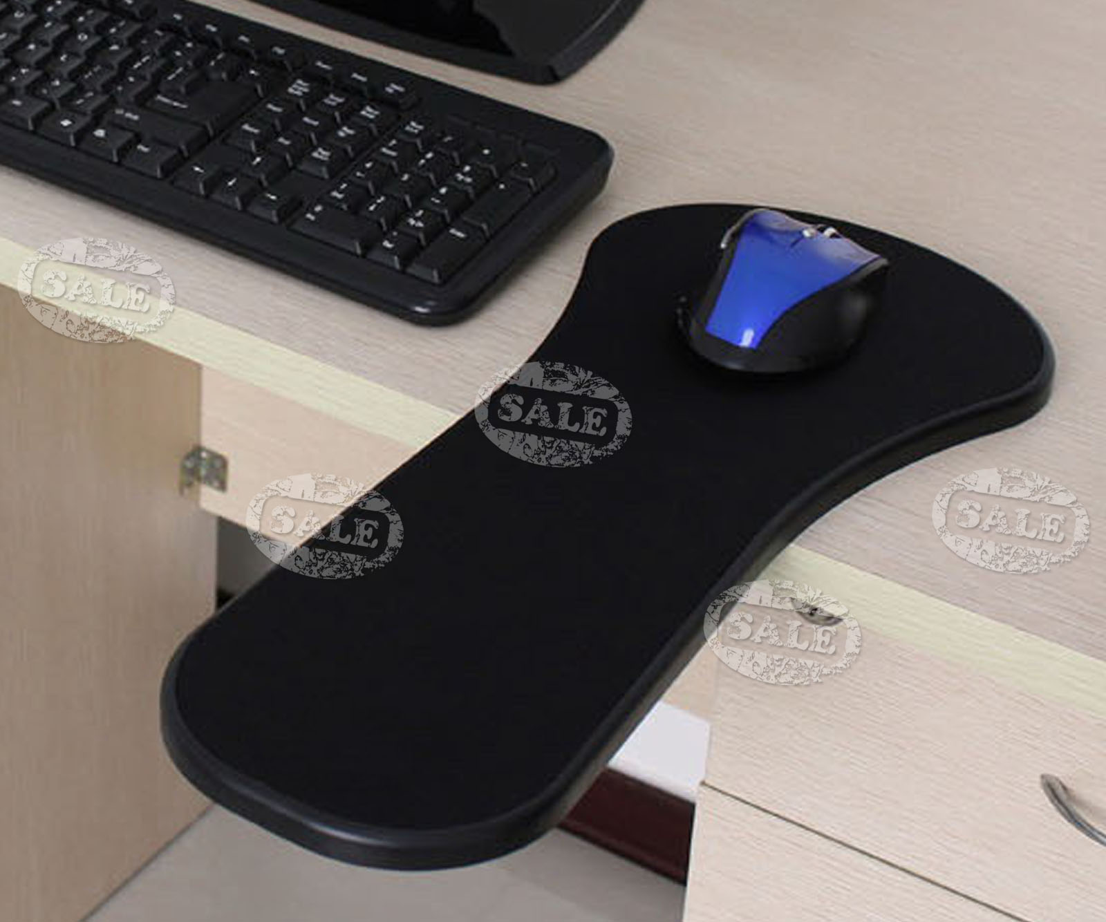 Mouse Mat Extender Pad For Desk Chair Arm Wrist Rest Armrest Mouse Arm Rest Support Wrist Pad Ergonomic For Chair Desk Attachment