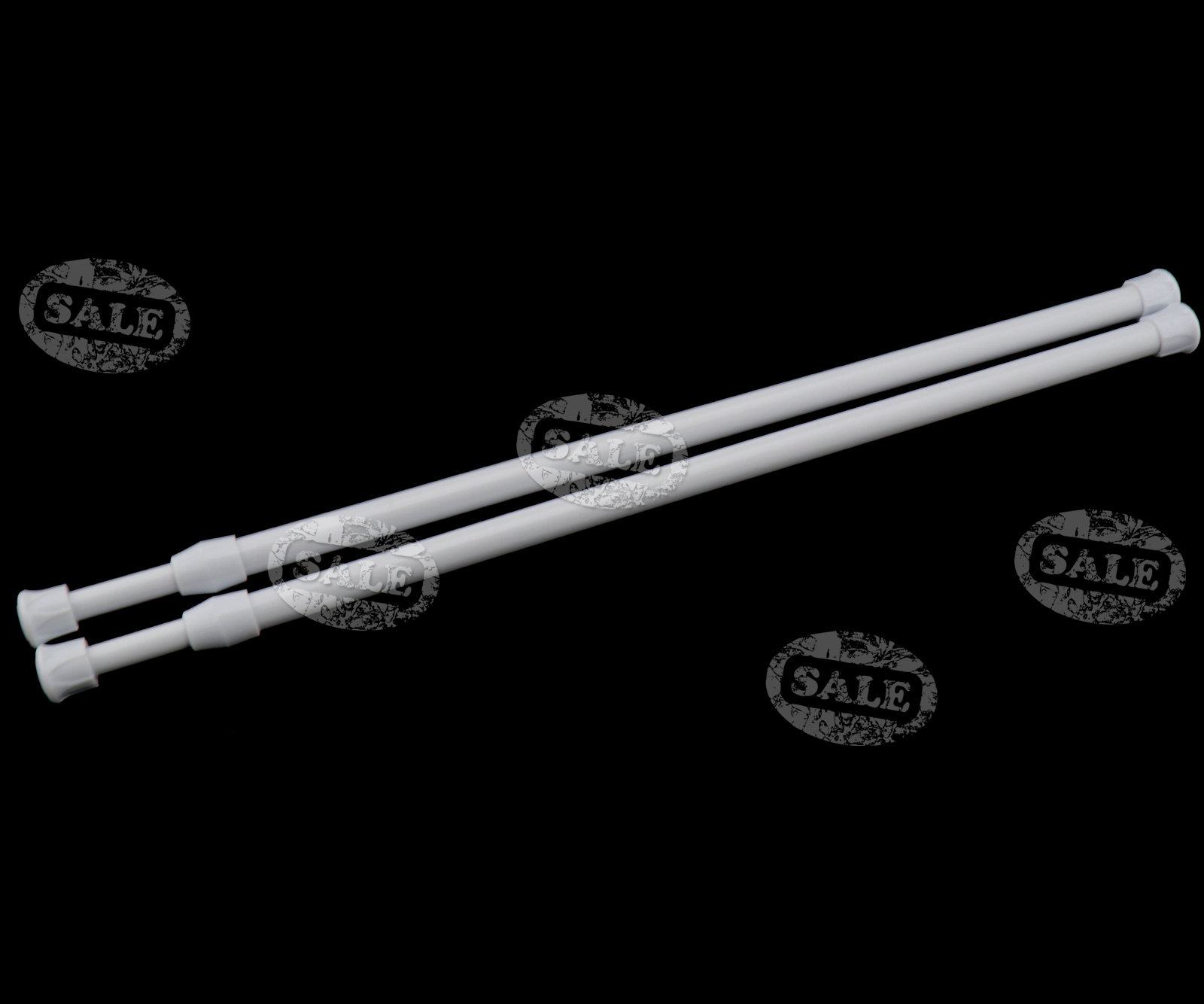 5590cm Spring Loaded Extendable Rods Voile Net Curtain Tension Rod Pole Rail eBay