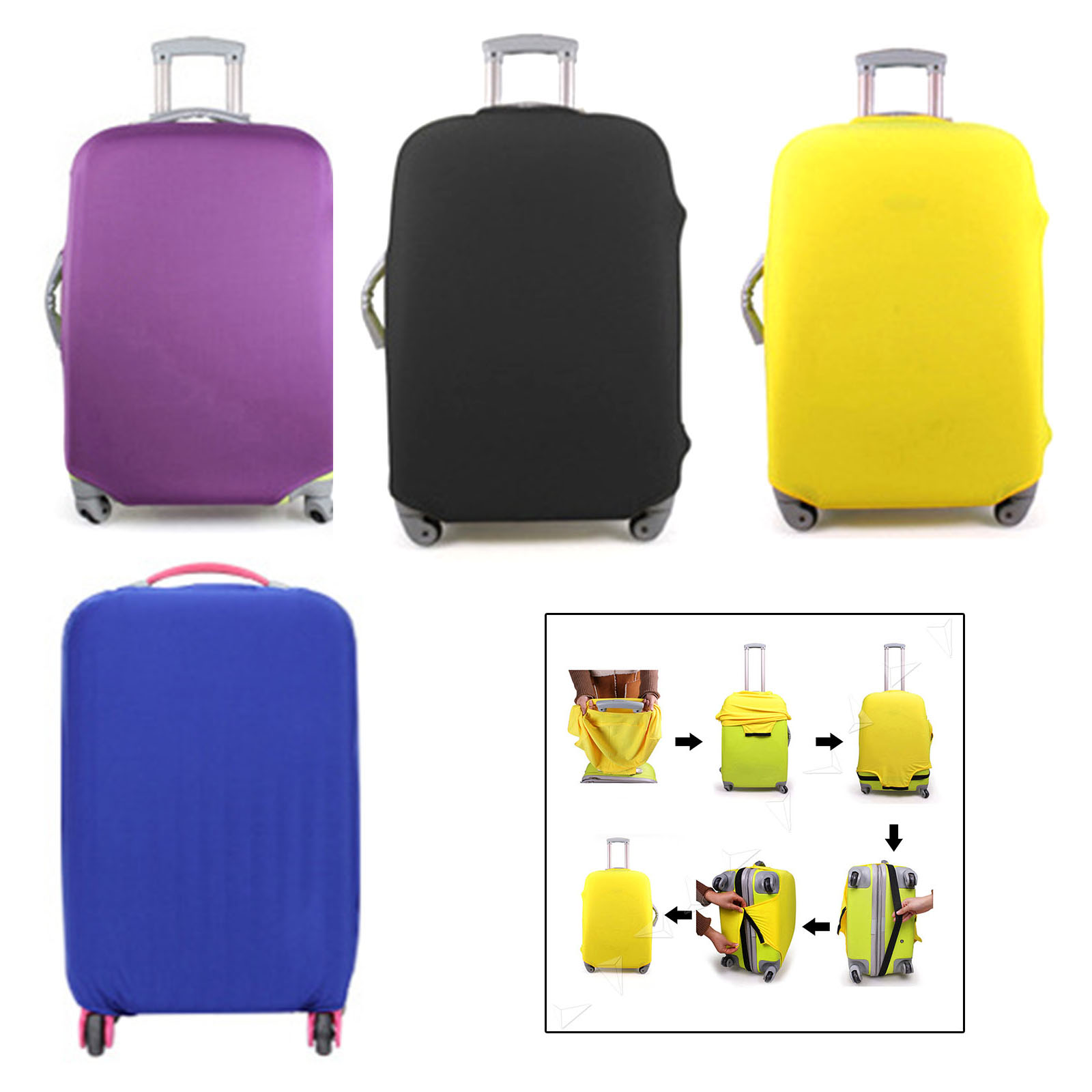 1830" Luggage Protector Protection Elastic Suitcase Cover Anti Scratch