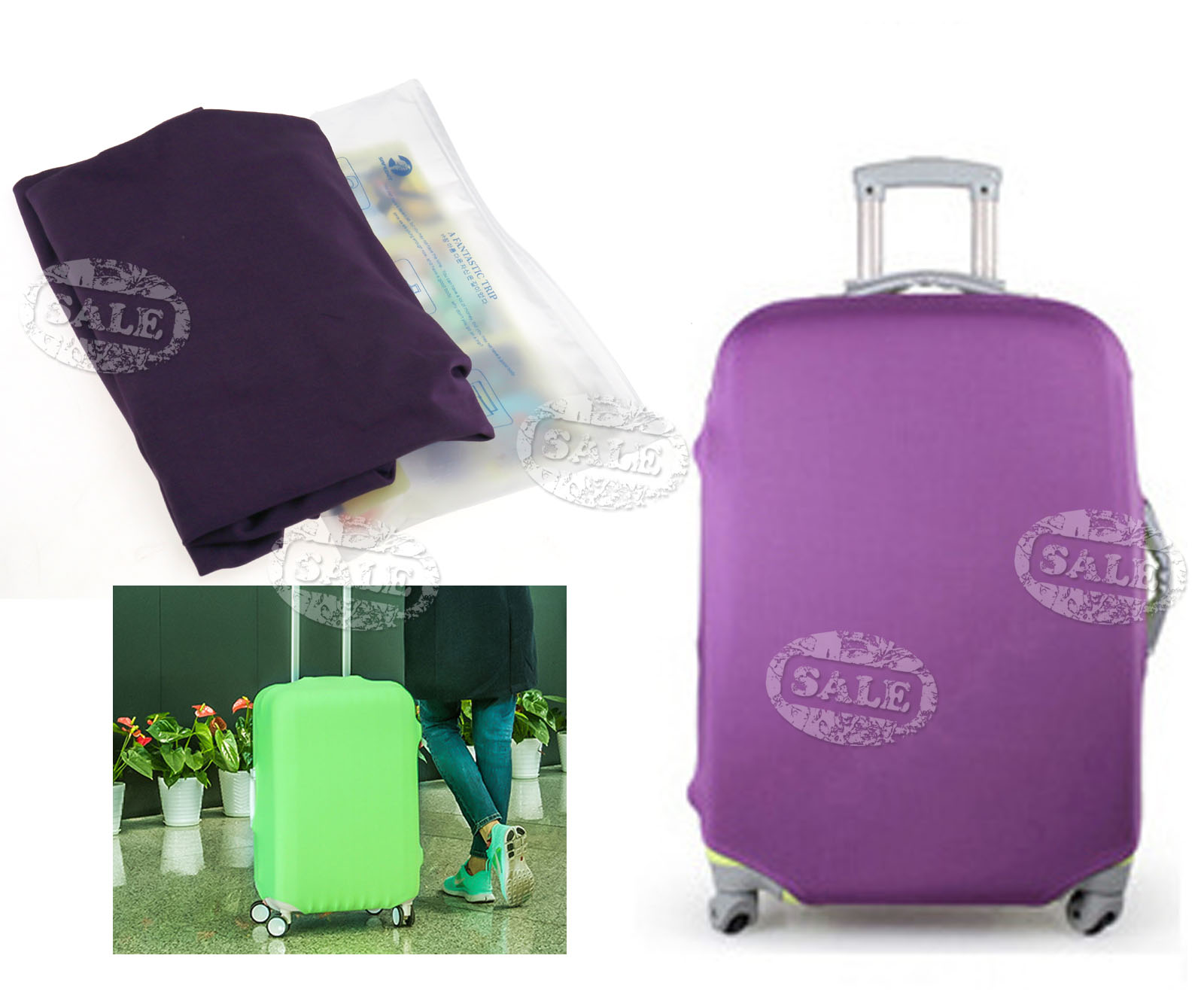 1830" Luggage Protector Protection Elastic Suitcase Cover Anti Scratch