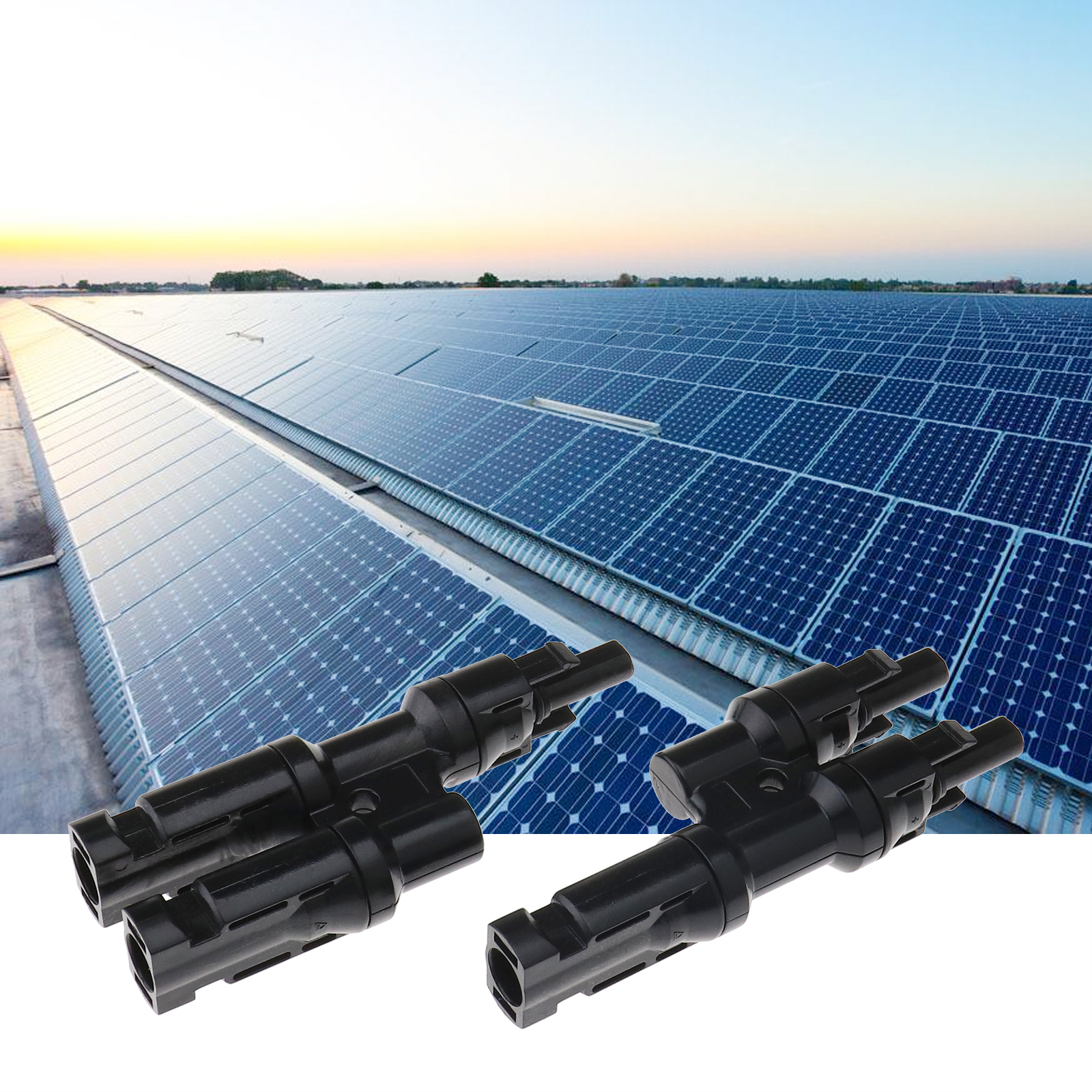 2 Pair Type Branch MC4 Connector Solar Panel Cable Adapter Coupler Combiner Kit eBay