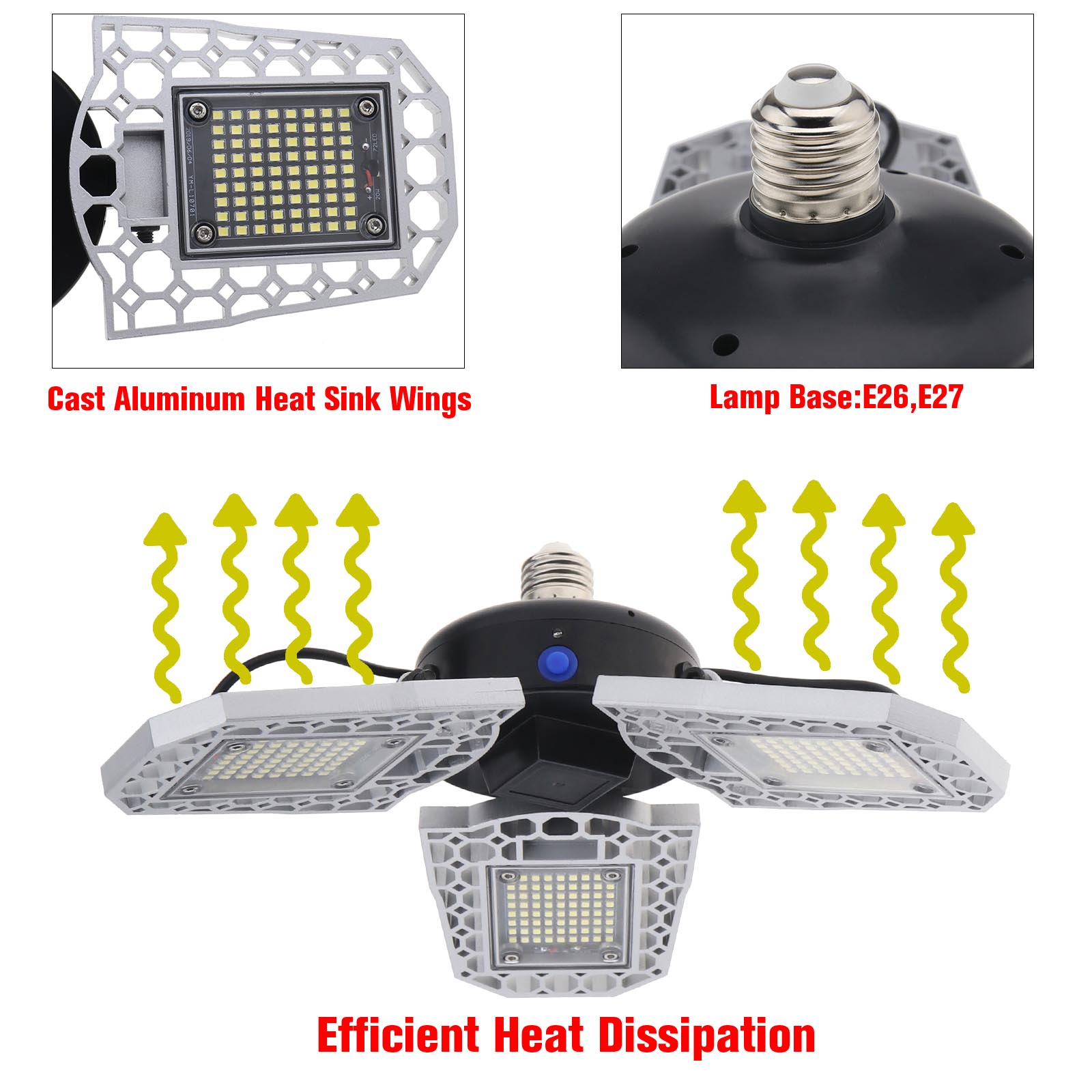 Garage Verformbar LED Deckenleuchte im Freien bis zum Morgengrauen