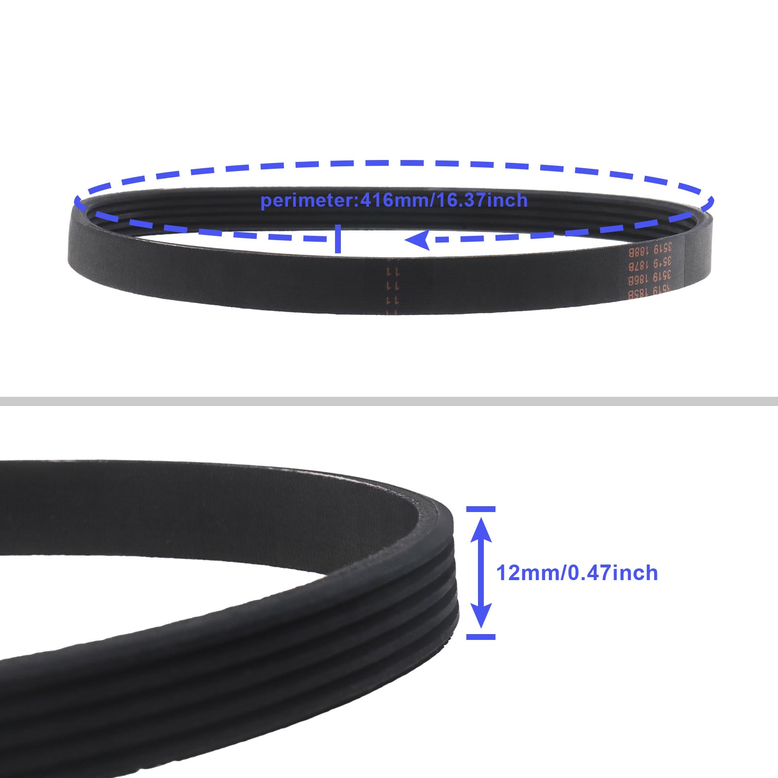 Treibriemen Antriebsriemen aus Gummi 513787200 für Turbo Lite 350 400