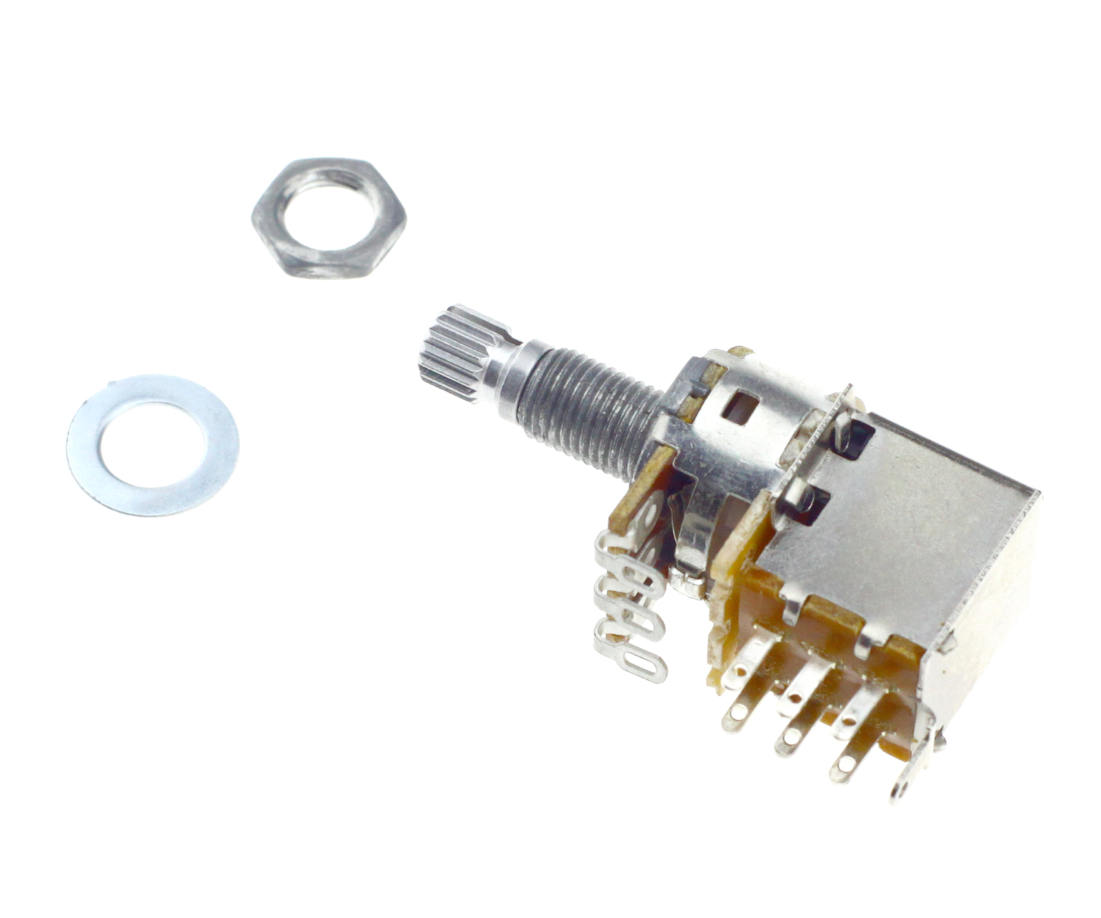 A250k OHM Audio Mini Switch Pot Guitar Potentiometer Control For