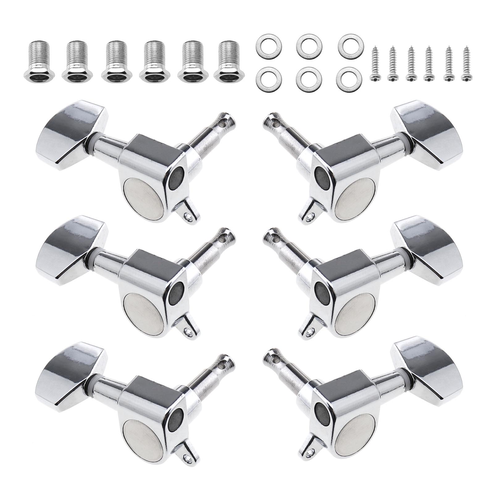 6Pcs Guitar Locking Tuners Tuning Pegs Set 3 L and 3 R for Electric