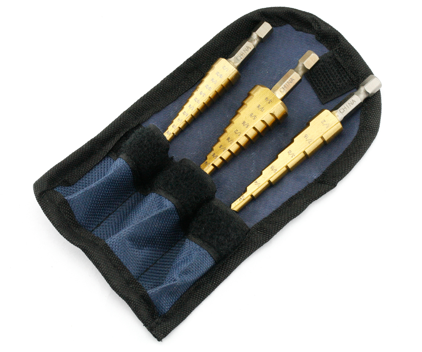 Poche NF 3Pc HSS Étape Drill Bit Cutter cône trou Titane Cône Métrique 4-32 mm
