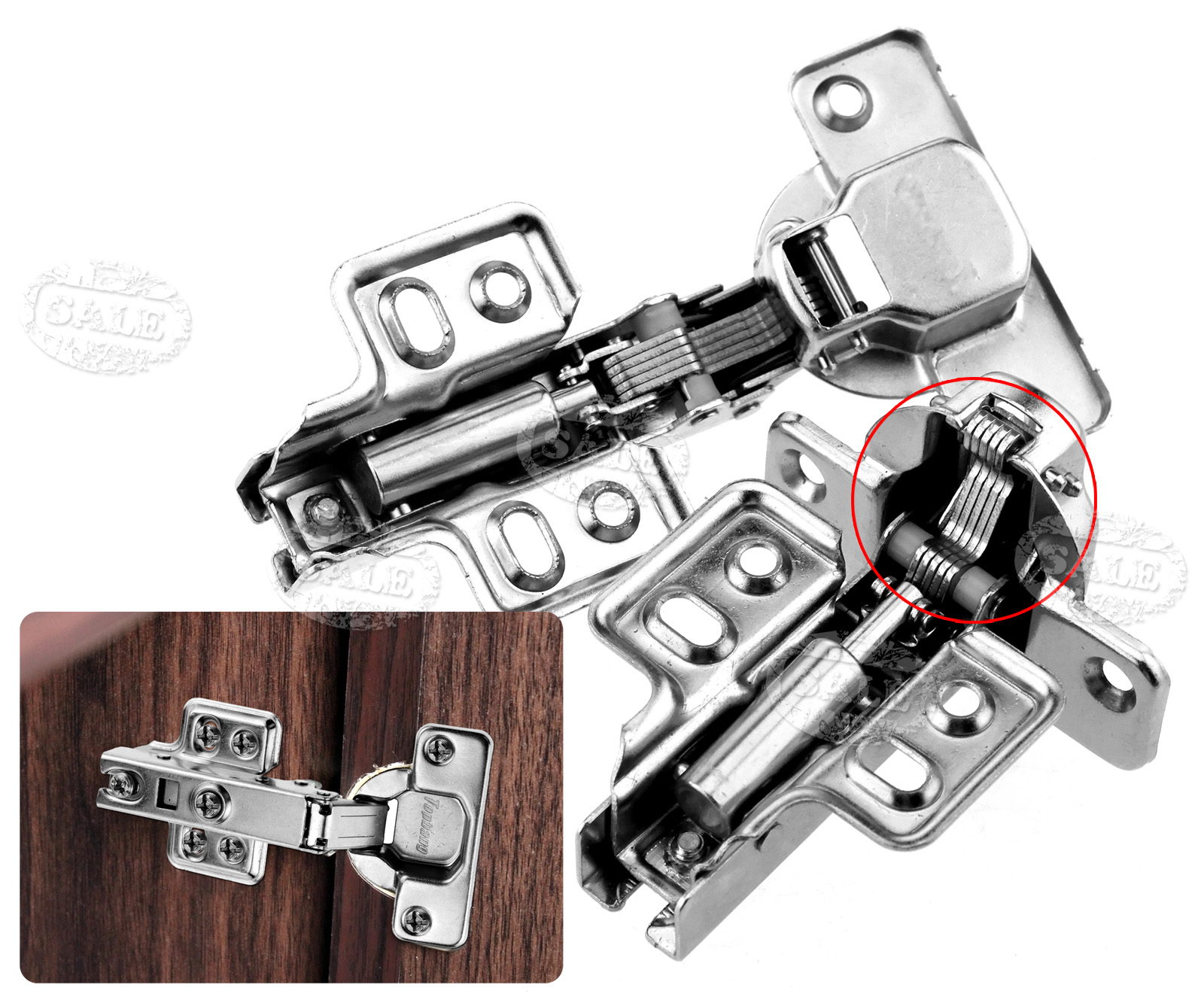 GTV Soft Close Kitchen Door Hinge Plate & Screws for 1825mm 735548222545 eBay