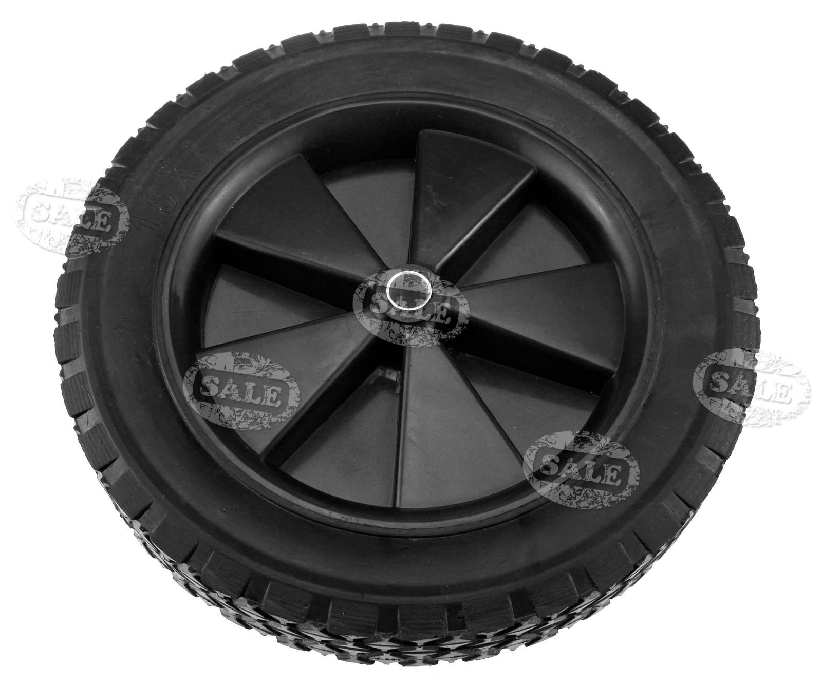 Wheelbarrow Launching Trolley Wheel 10" Rubber Barrow Tyre Black eBay