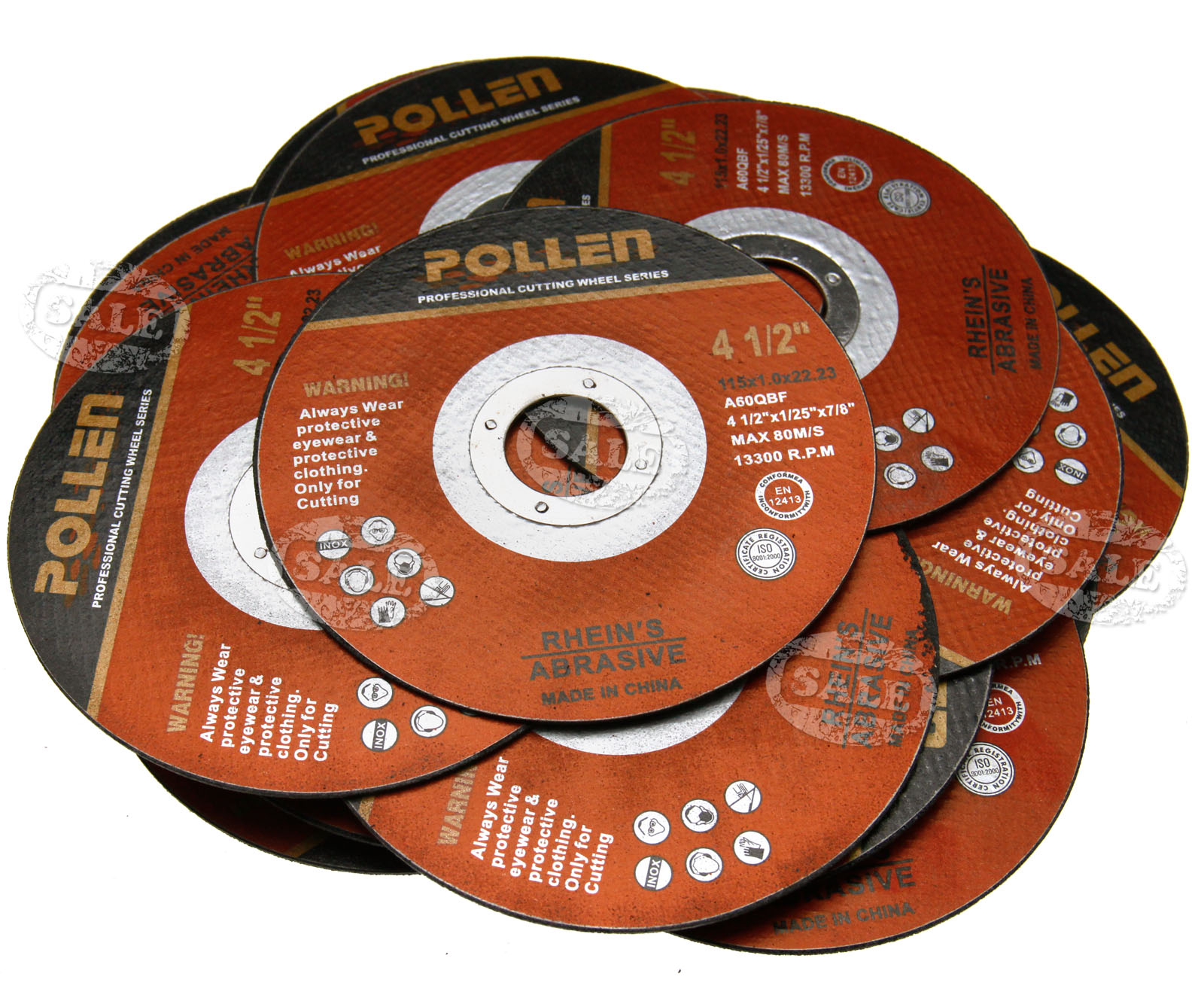 Set of 20 Angle Grinder Cutting Discs 115mm x 1mm Thin METAL STONE
